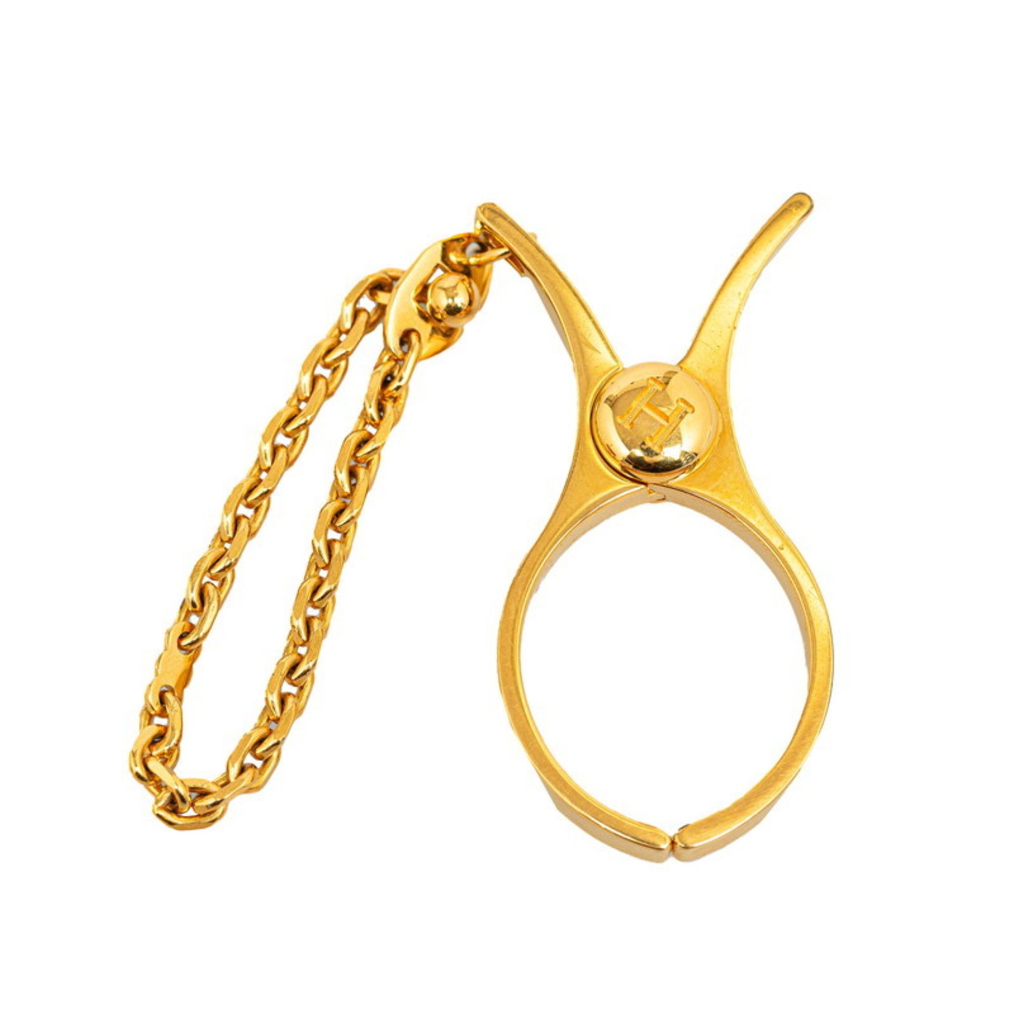 image of Hermes Fillou Gloves Glove Holder Gold Plated Women's Hermes