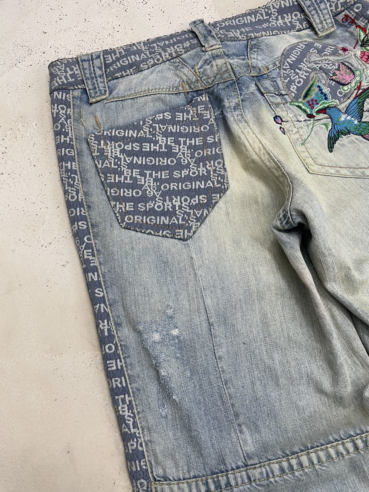 Hysteric Glamour Light Blue Mud Wash A6 Art Hysteric Style Distressed Denim Size US 30 / EU 46 - 18 Thumbnail