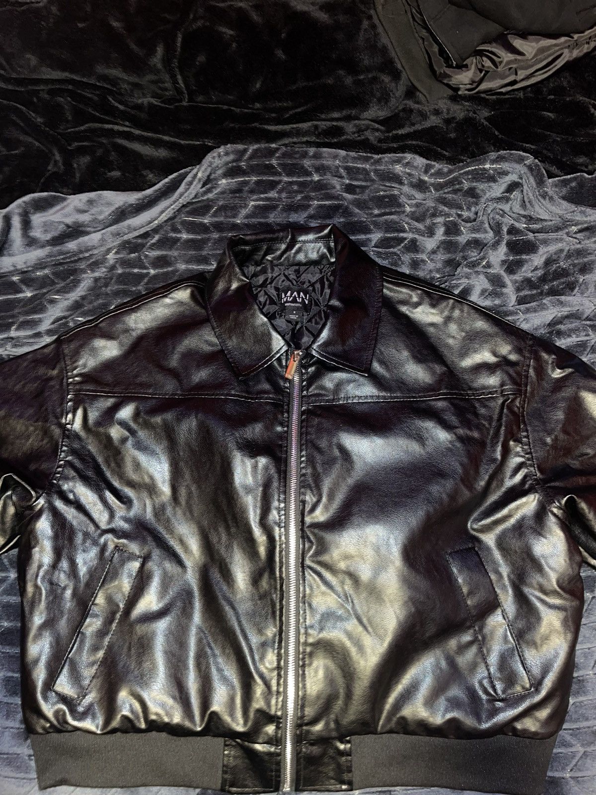 Boohoo Boohoo fitted black leather jacket Size US S / EU 44-46 / 1 - 1 Thumbnail