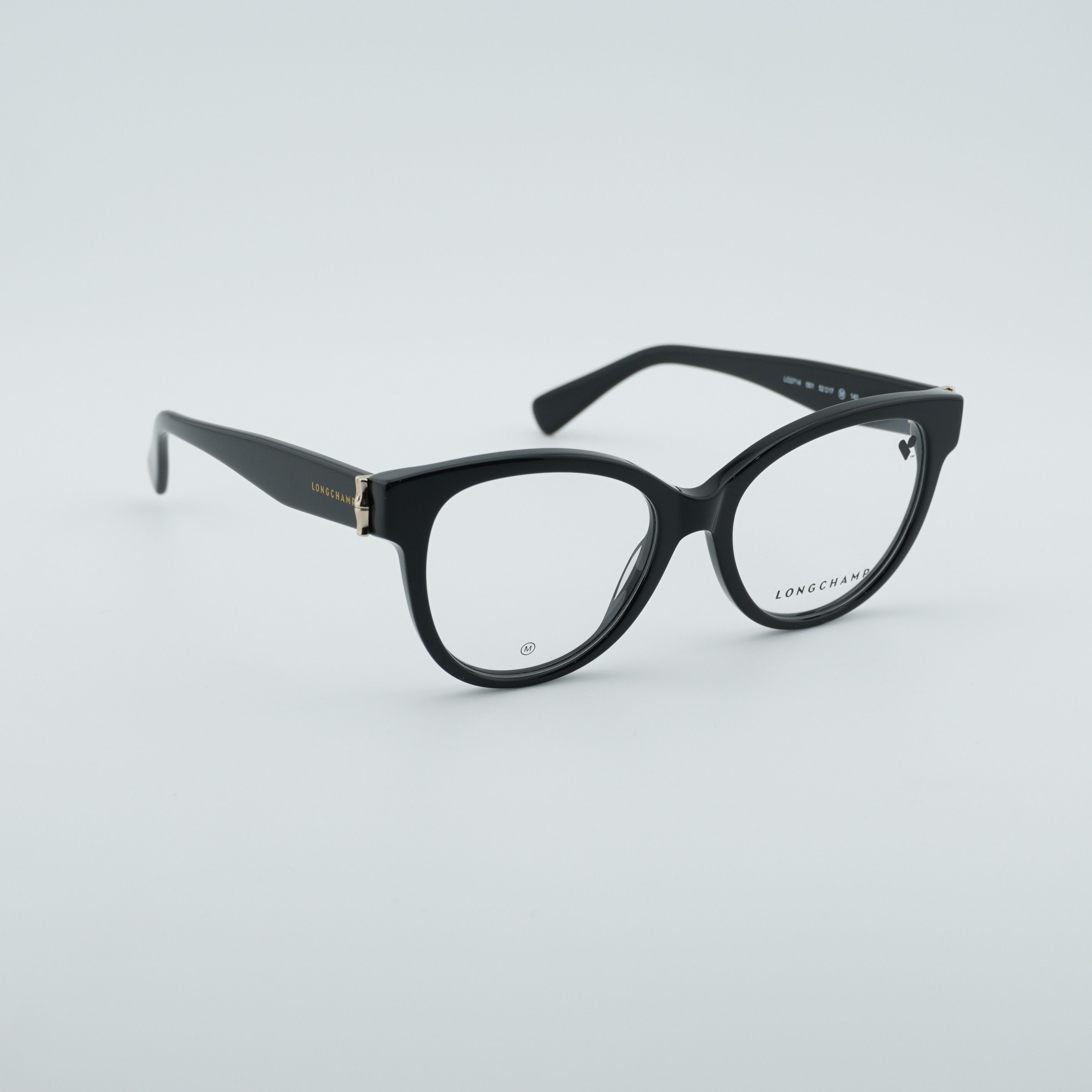 Longchamp Longchamp LO2714 001 Eyeglasses Black 52mm Square Frame Size ONE SIZE - 7 Thumbnail