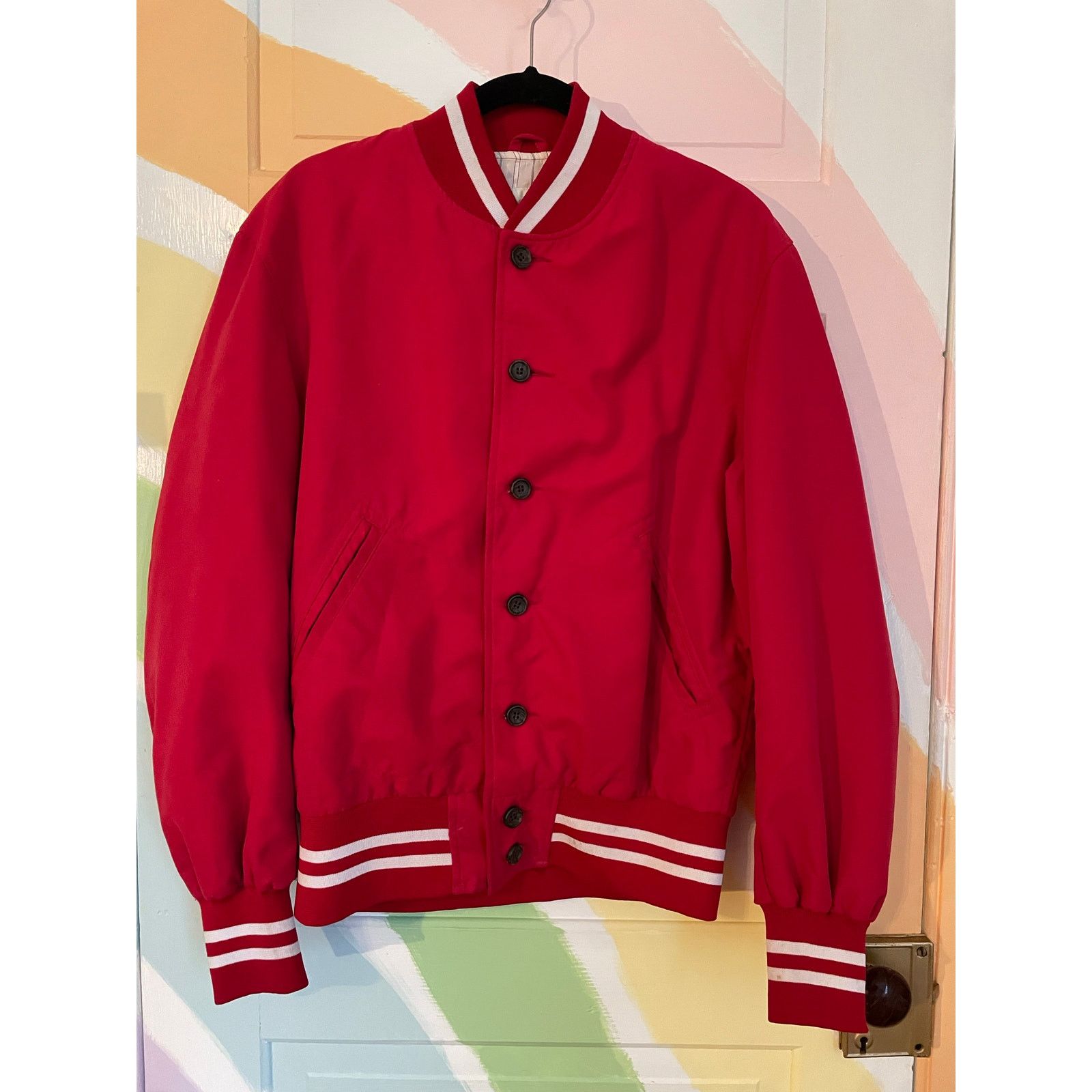 Maus & Hoffman Maus & Hoffman Red Varsity Jacket Men M Made in USA Classic Size US M / EU 48-50 / 2 - 1 Thumbnail