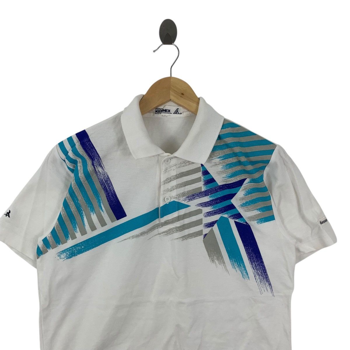 Vintage Vintage 90’ PRO KENNEX SPORTSWEAR Abstract Polo Tee Shirt Size US S / EU 44-46 / 1 - 5 Thumbnail