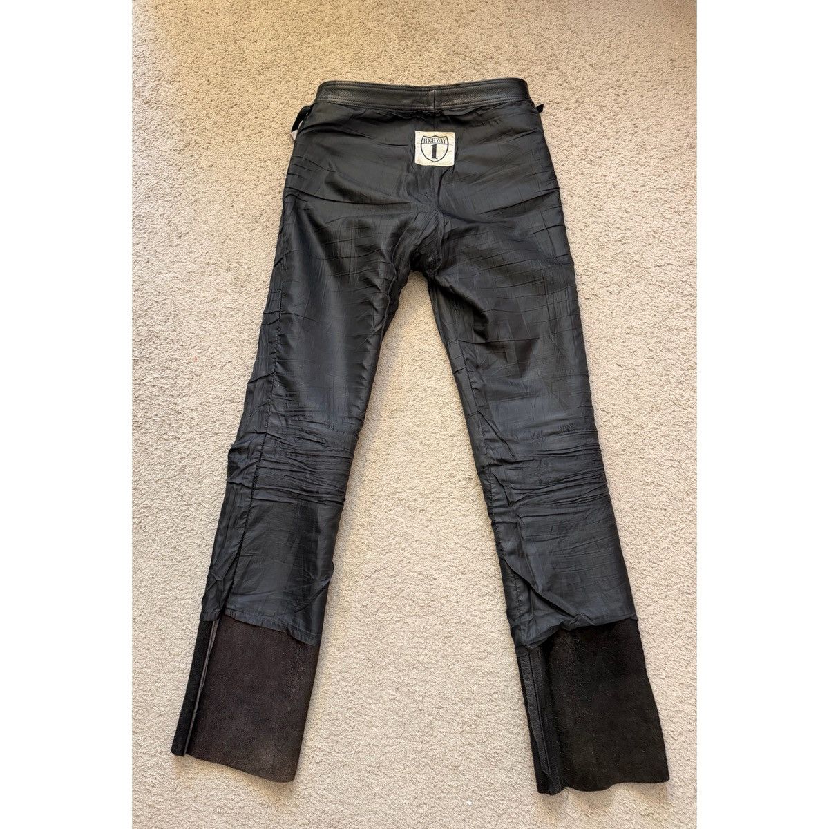 Vintage VINTAGE HIGHWAY 1 BIKER HEAVYWEIGHT LEATHER PANTS Size US 32 / EU 48 - 16 Thumbnail