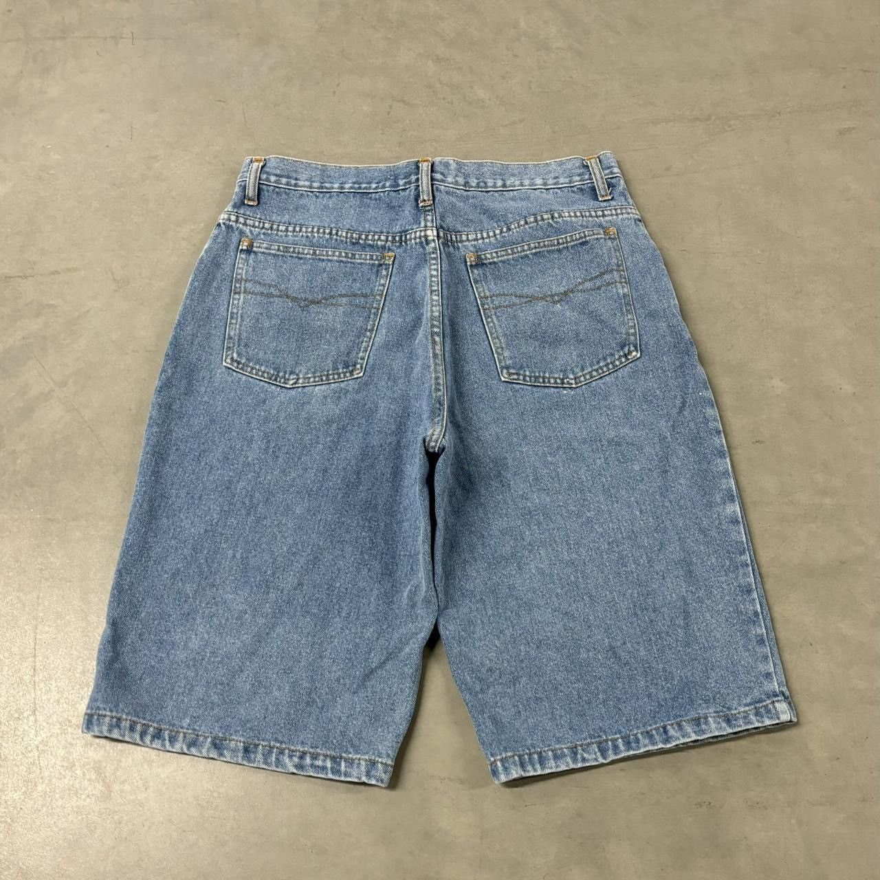 Other Vintage 90s Baggy Denim Jorts Size US 33 - 3 Thumbnail