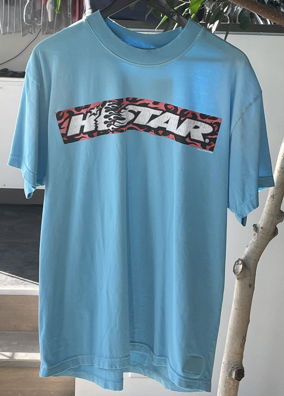 HELLSTAR Hellstar Box Logo T-Shirt Blue Size US M / EU 48-50 / 2 - 3 Thumbnail