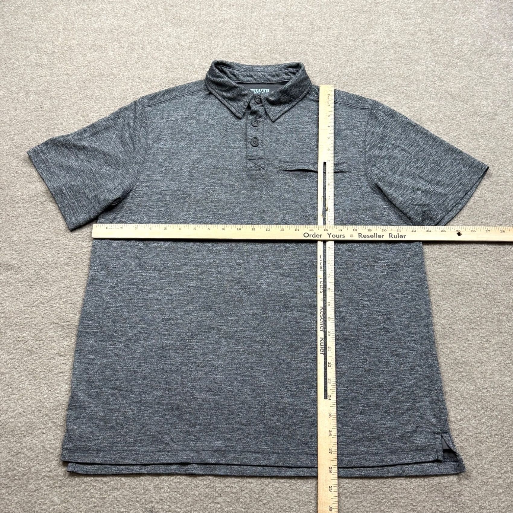 Vintage Duluth Polo Shirt Mens M Medium Gray Short Sleeve Workwear Lightweight Size US M / EU 48-50 / 2 - 7 Thumbnail