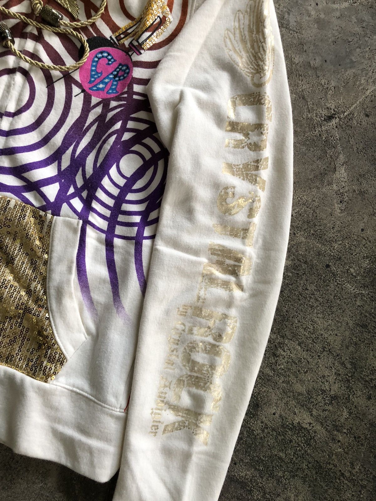 Christian Audigier × Japanese Brand JAPANESE CRYSTAL ROCK BY CRISTIAN ZIP HOODIE Size S / US 4 / IT 40 - 8 Thumbnail