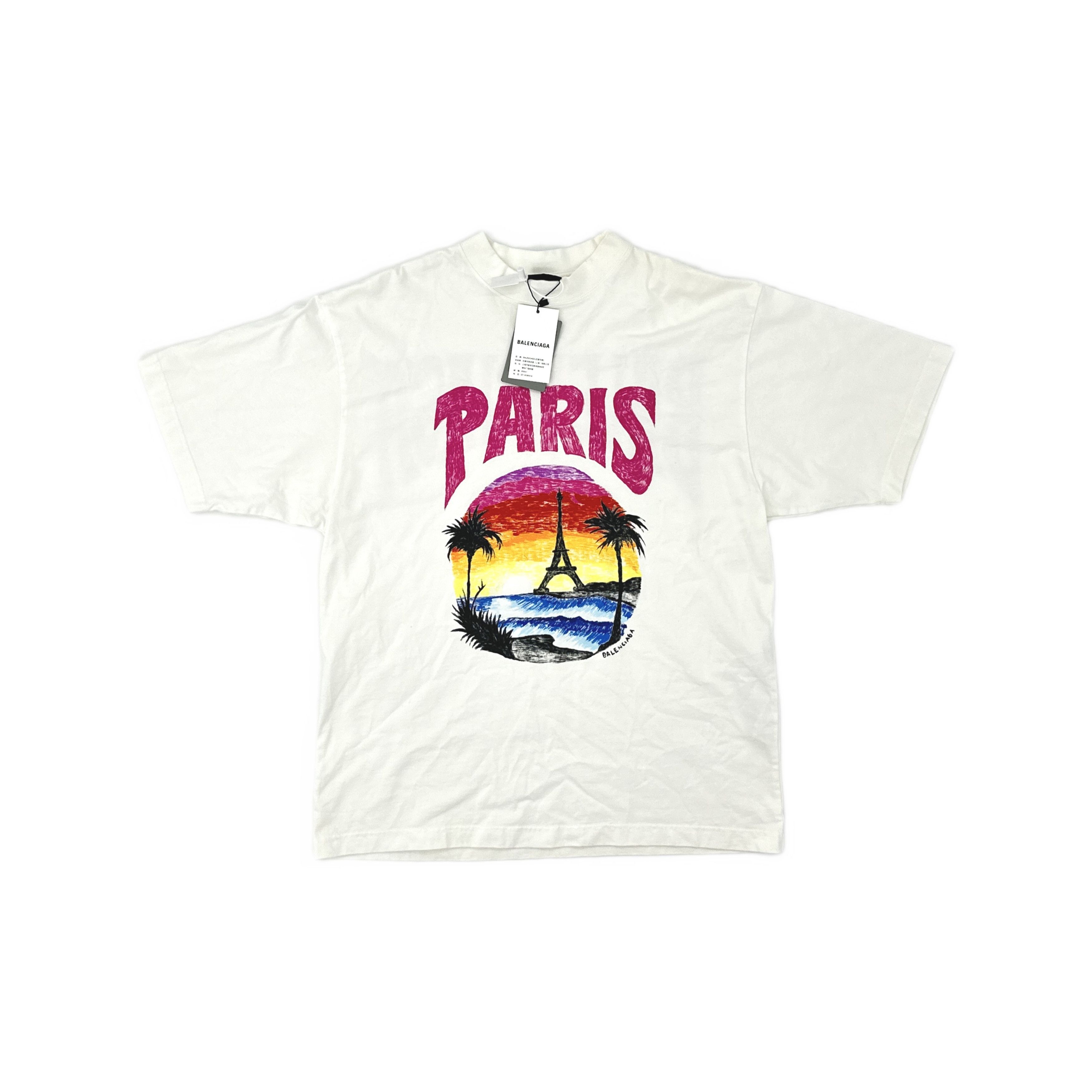 Balenciaga Balenciaga Paris Graphic T-Shirt XS Size US XS / EU 42 / 0 - 1 Thumbnail
