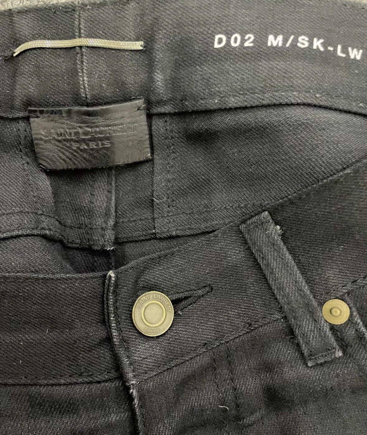Saint Laurent Paris Saint Laurent Paris D02 Knee Slit Denim Size US 29 - 5 Thumbnail