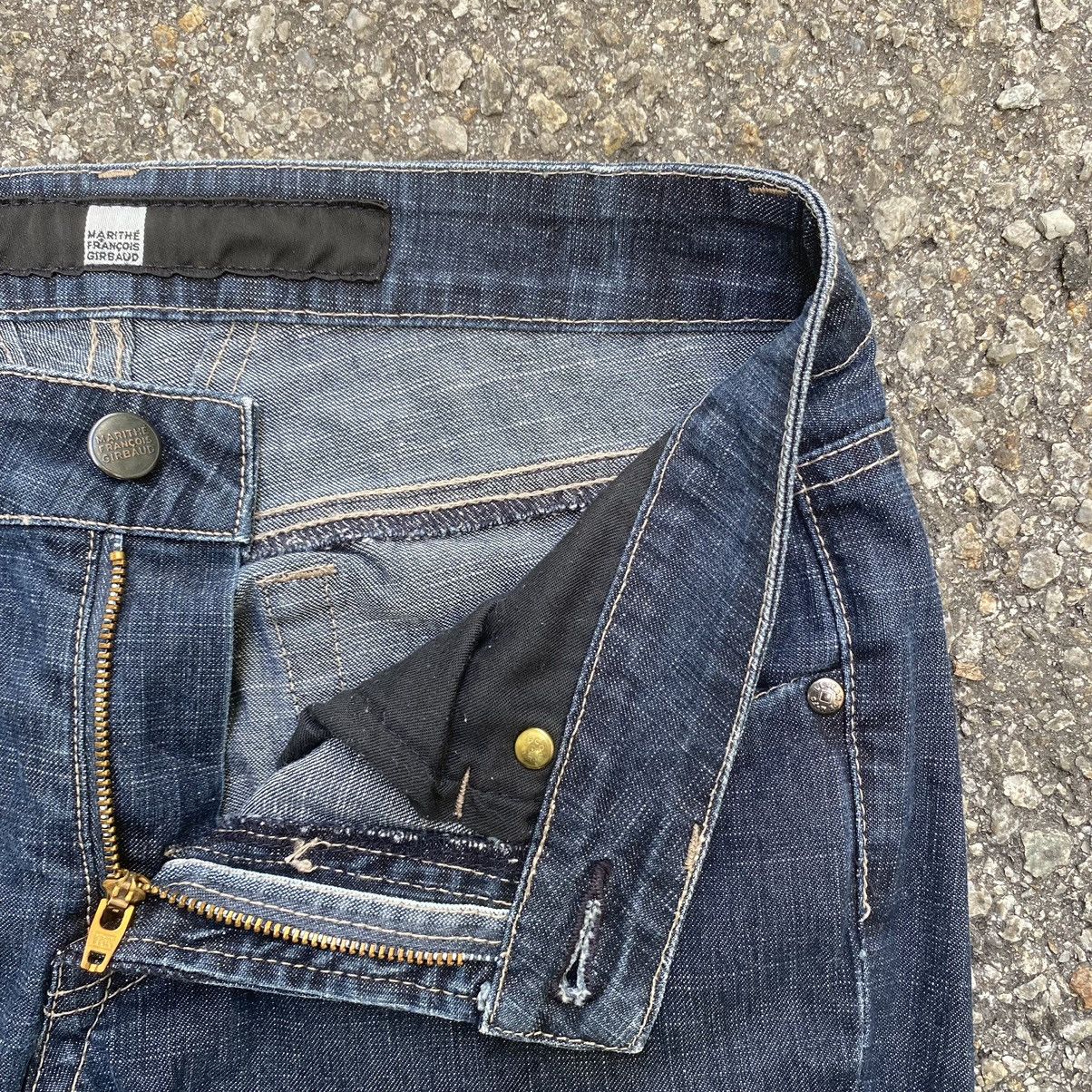 Marithe + Francois Girbaud Flare Jeans Marithe Francois Girbaud Boot Cut Denim Size 27" / US 4 / IT 40 - 6 Thumbnail