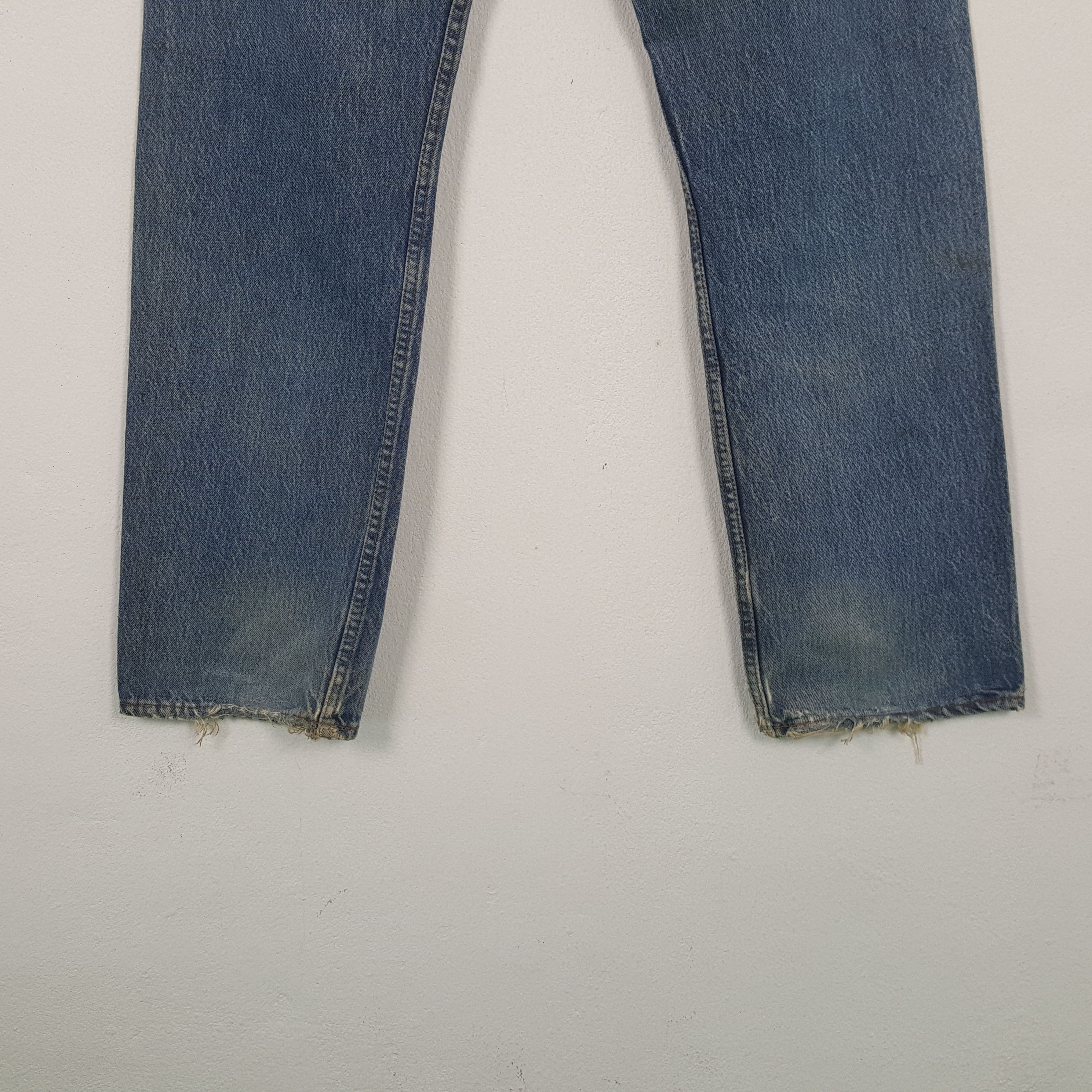 Levi's Vintage 90's Levi's 501 Distressed Denim RR9 Size US 33 - 6 Thumbnail