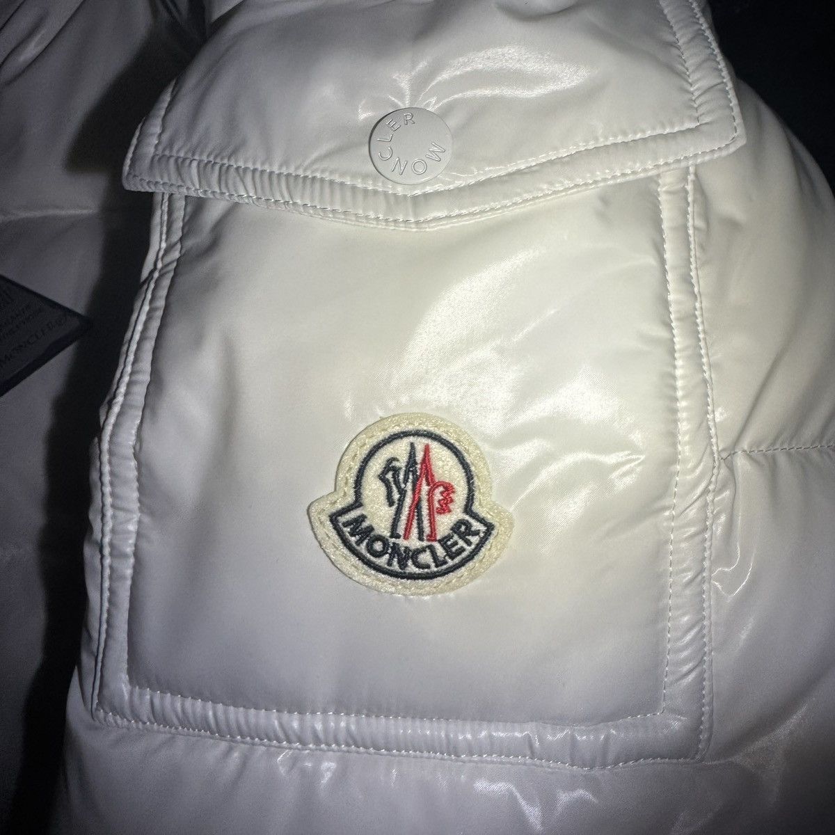 Moncler White Moncler Puffer Jacket Size US L / EU 52-54 / 3 - 11 Thumbnail
