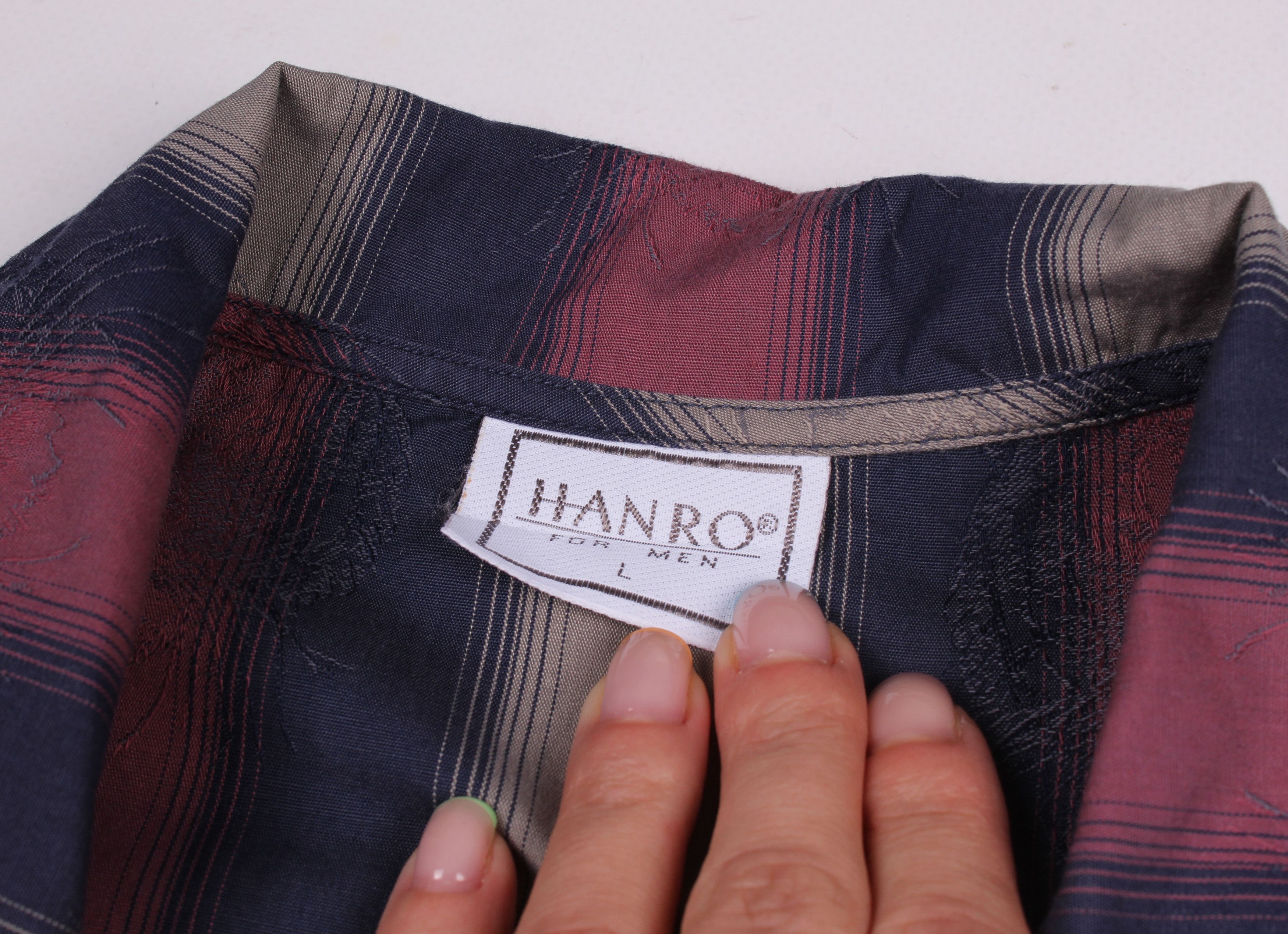 Hanro × Vintage Vintage Hanro for Men Striped Tigers Pajama Shirt Size US L / EU 52-54 / 3 - 4 Thumbnail