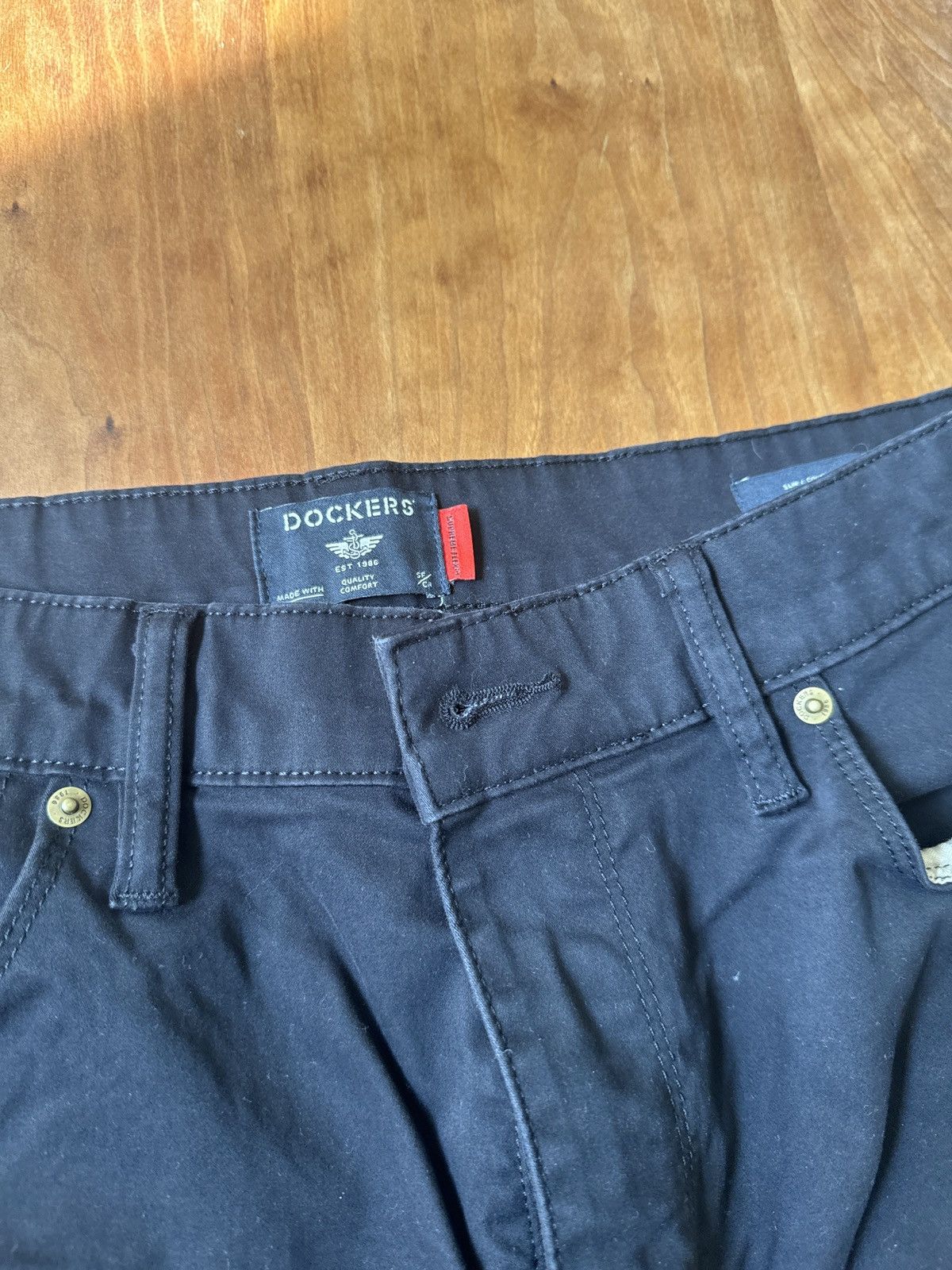 Dockers × Vintage Dockers black jeans Size US 34 / EU 50 - 2 Thumbnail