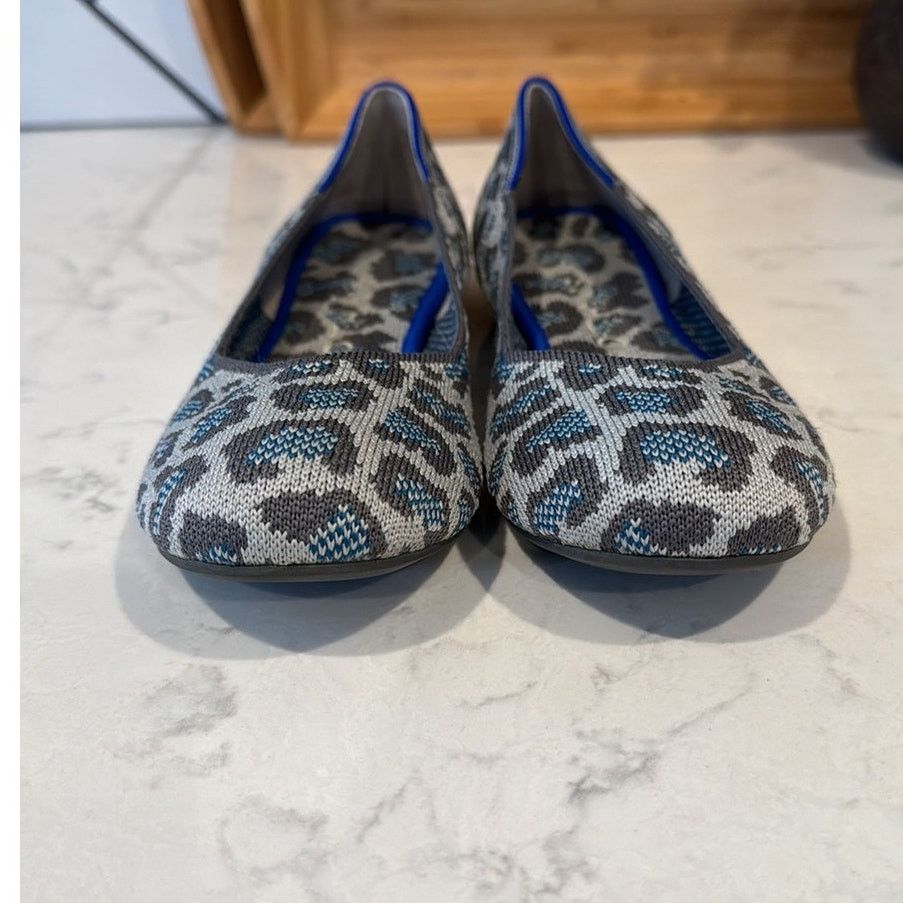 Other Rothy’s Flat Smoke Gray Spotted Leopard Print Round Toe sz 7 Size US 7 / IT 37 - 2 Thumbnail