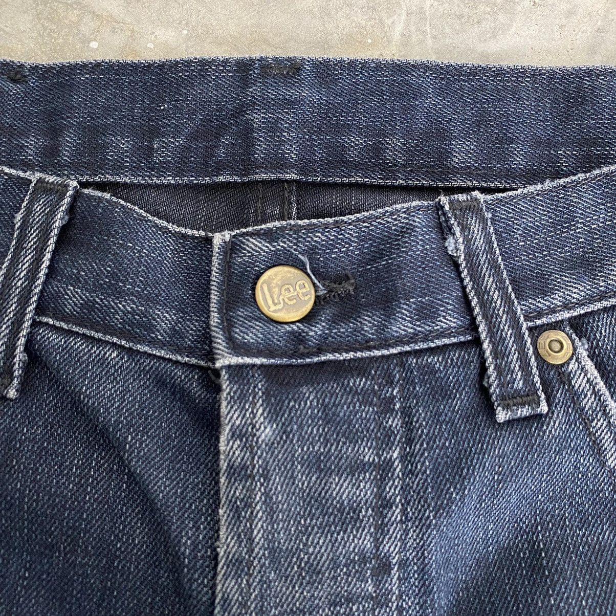 Lee Vintage Lee Faded Black Flared Denim Jeans Size US 34 / EU 50 - 10 Thumbnail