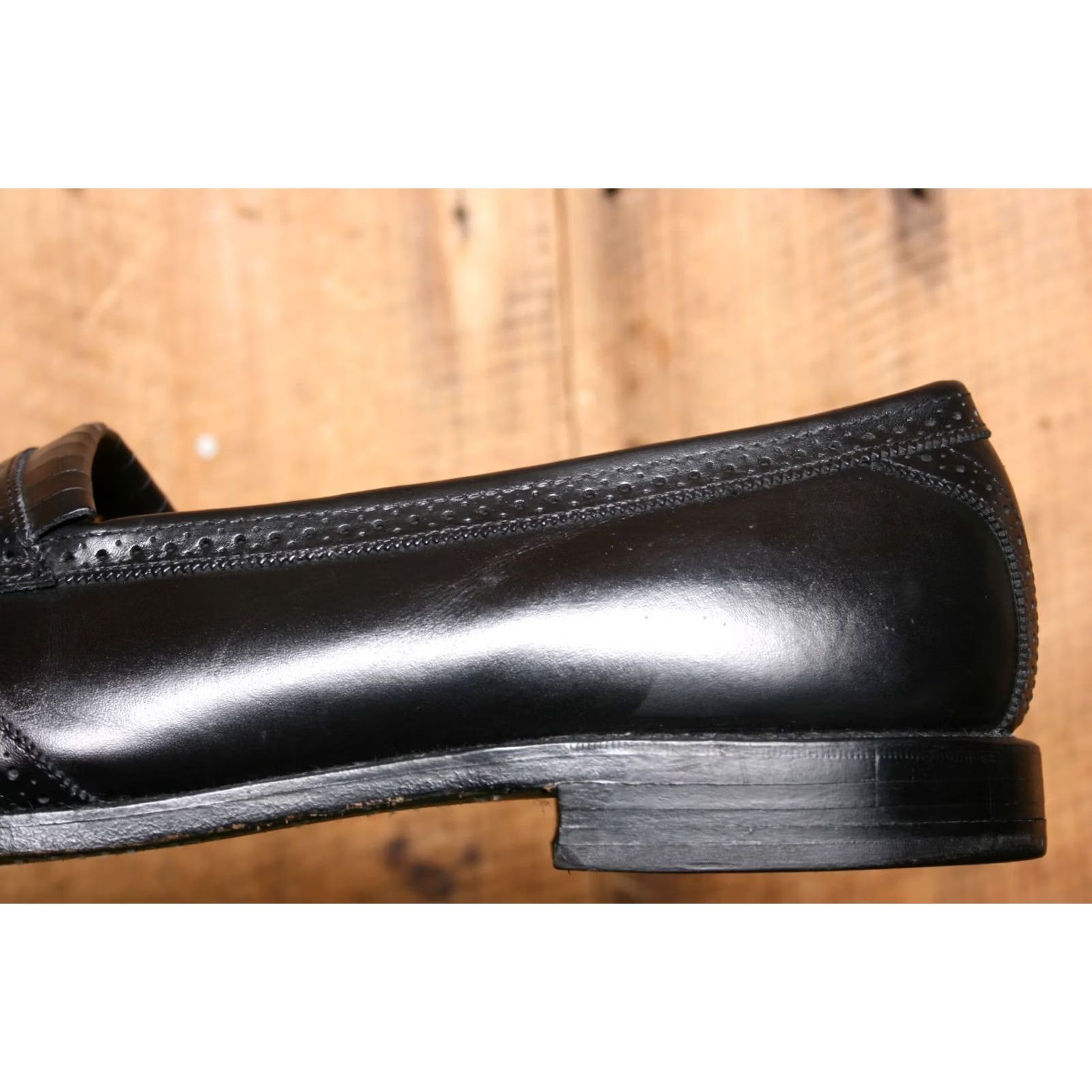 Allen Edmonds ALLEN EDMONDS Bridgeton Dark Oxblood Leather Brogue Kiltie Tassel Loafers 14B Men Dress Slip On Oxford Shoes Color Oxblood Width B Size US 14 Size US 14 / EU 47 - 7 Thumbnail