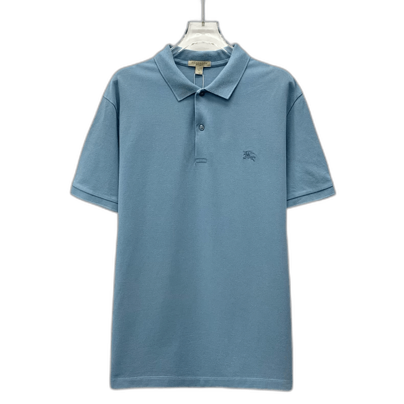 Burberry Burberry Light Blue Embroidered Polo Shirt XL Size US XL / EU 56 / 4 - 1 Thumbnail