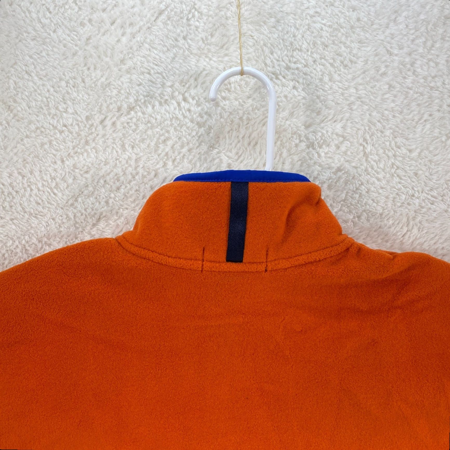 Polo Ralph Lauren Polo Ralph Lauren Shirt Mens S NEW Fleece Jacket 1/4 Snap Pullover Orange/Navy Colorblock 148 Size US S / EU 44-46 / 1 - 3 Thumbnail