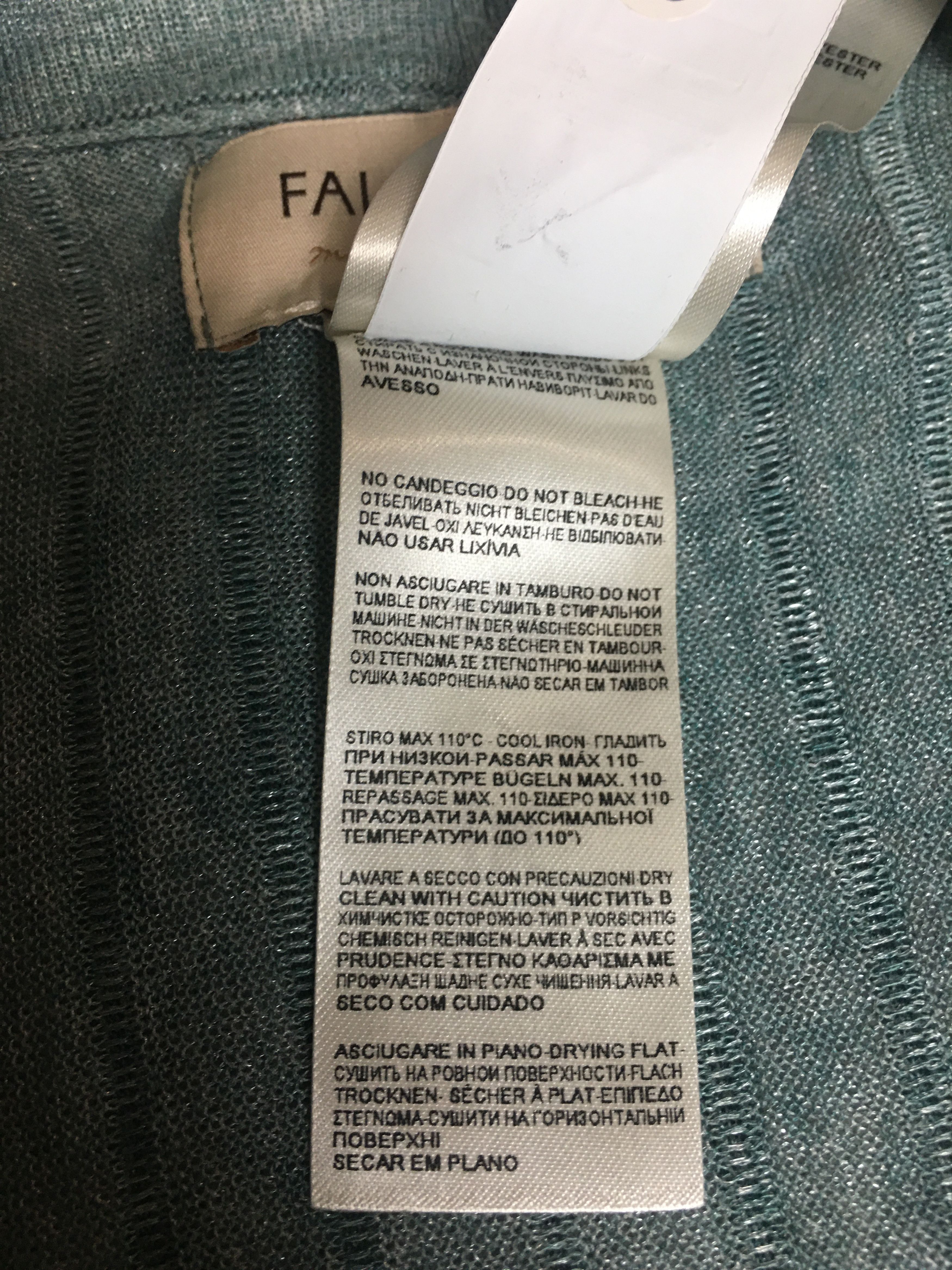 Other Falconeri Italy Turquoise Knit Cardigan Size L Size L / US 10 / IT 46 - 9 Thumbnail