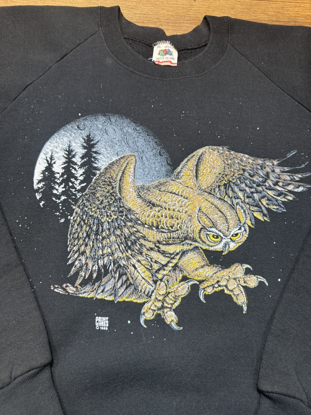 Vintage Vintage Owl Sweatshirt Size US XL / EU 56 / 4 - 3 Thumbnail