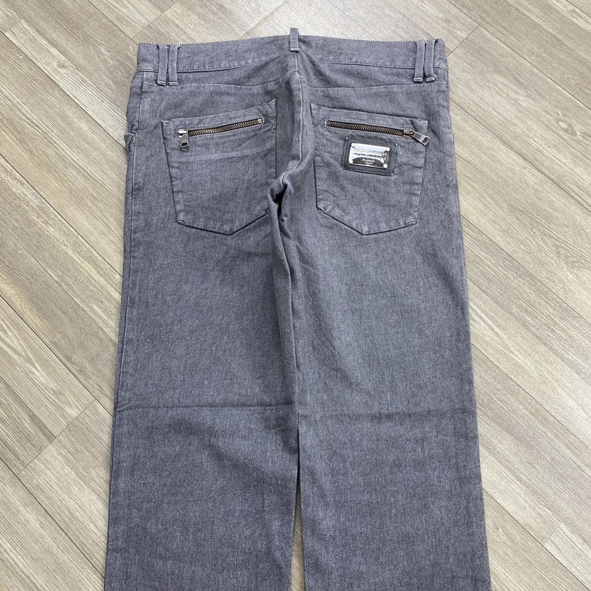 Dolce & Gabbana Vintage Dolce & Gabbana Corduroy Grey Straight Pants Luxury Size US 33 - 2 Thumbnail