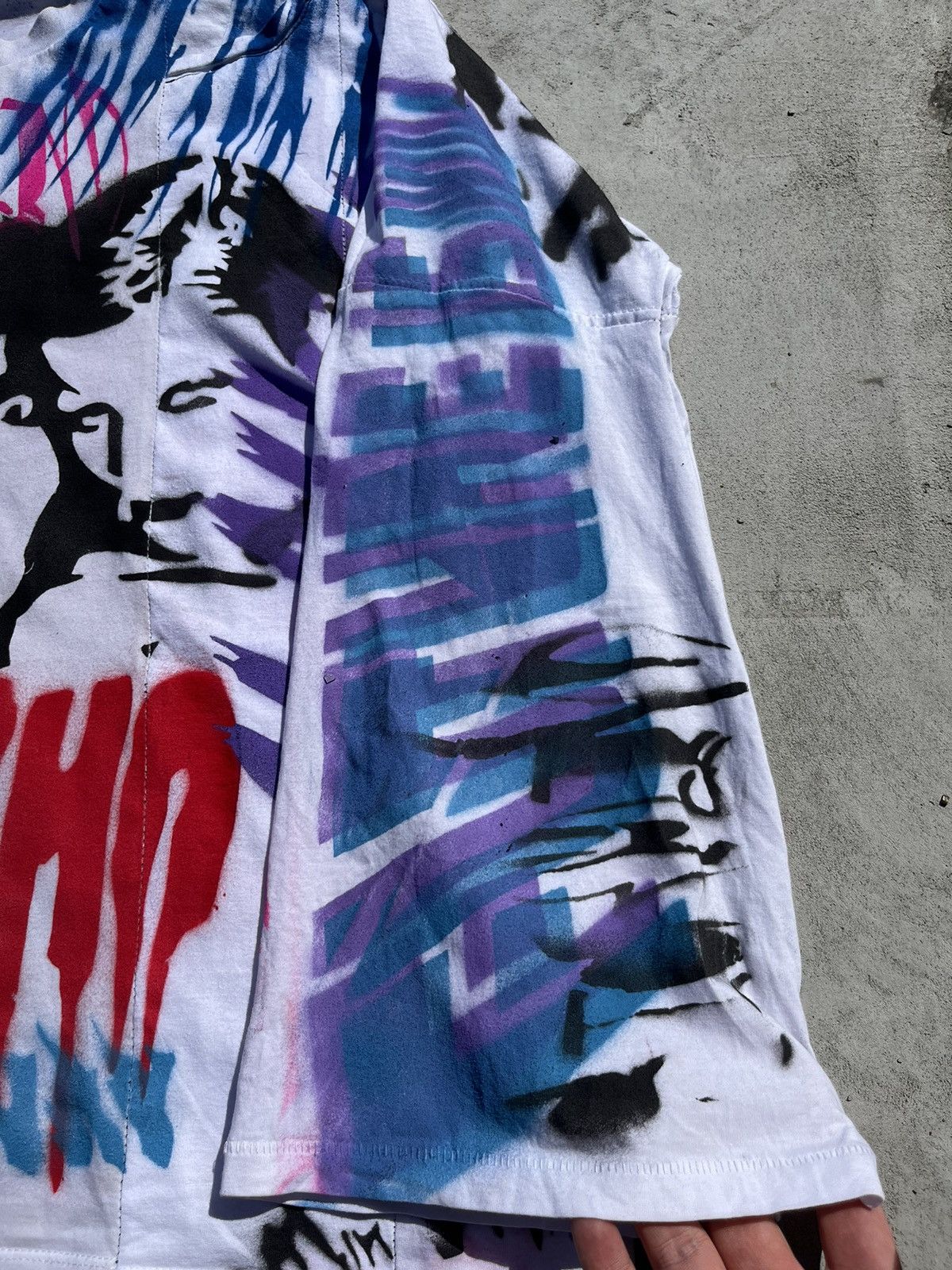 Vintage Vintage Custom Longsleeve Psycho Rave y2k asymetric demon Size US L / EU 52-54 / 3 - 4 Thumbnail