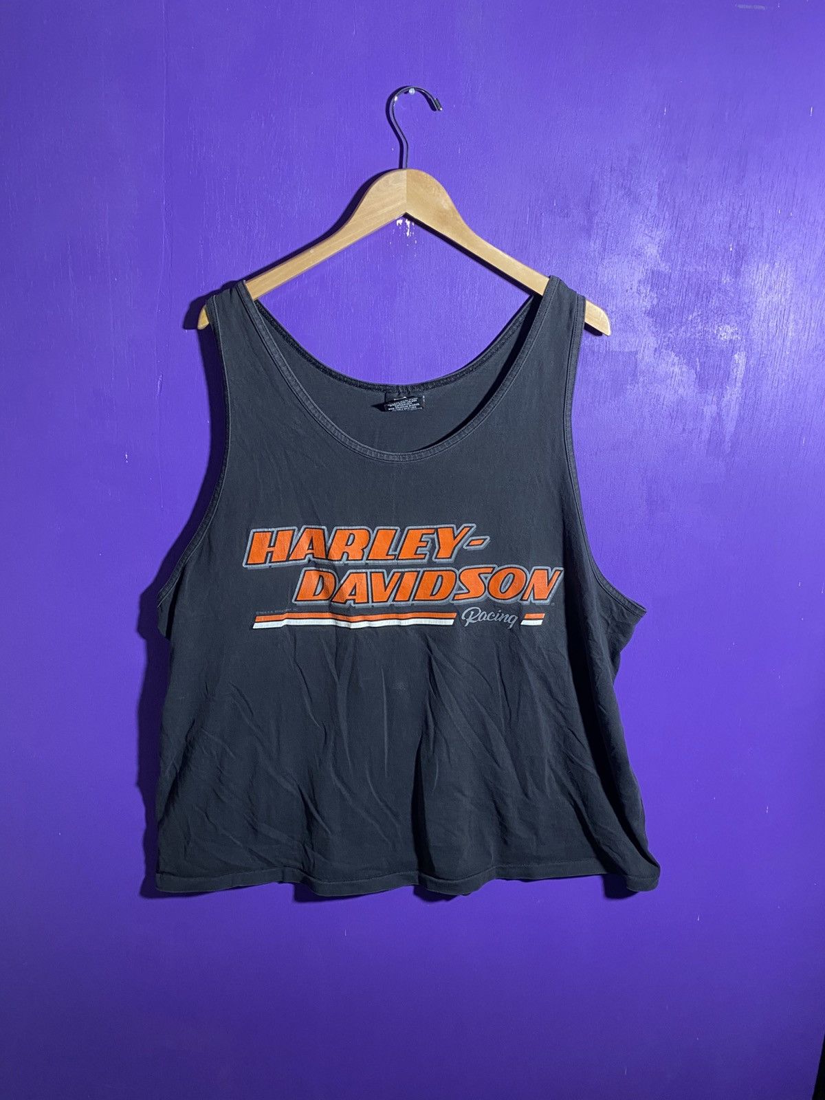 Harley Davidson × Vintage Vintage 90s Harley Davidson racing tank top Size US XXL / EU 58 / 5 - 1 Thumbnail