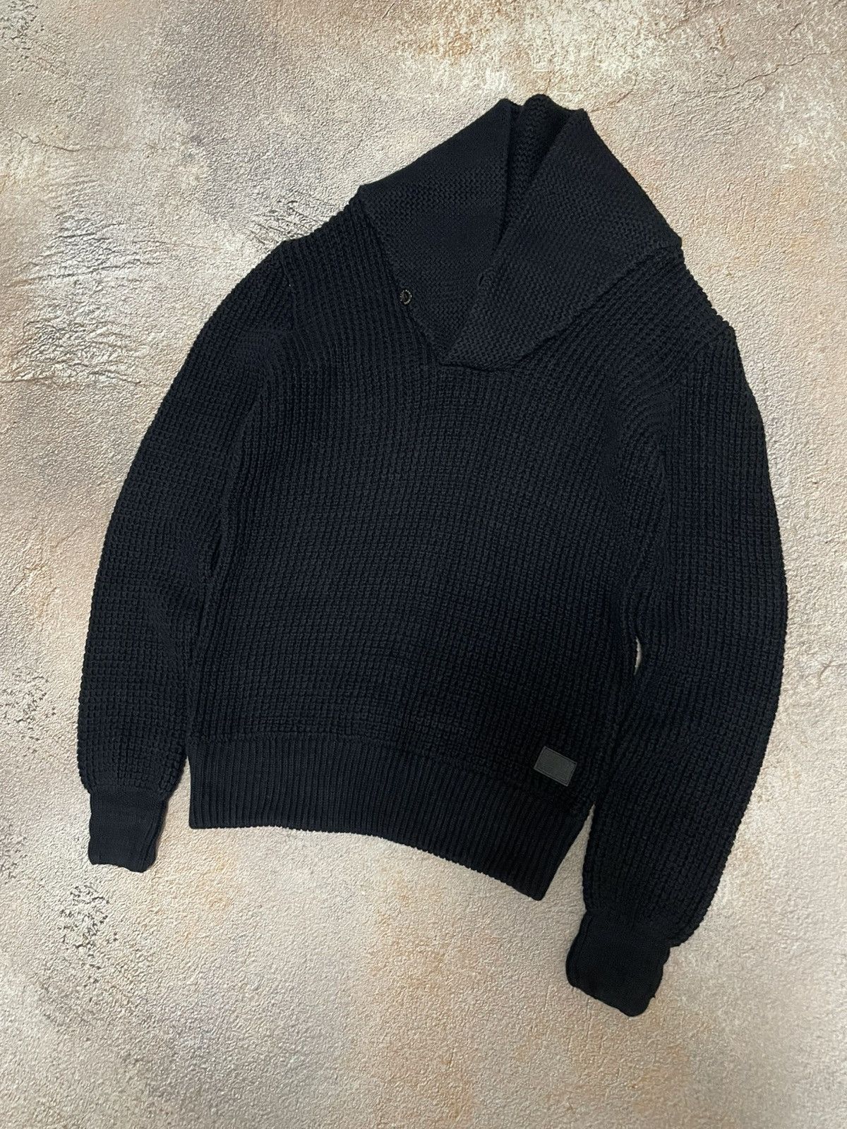 G-Star Vintage Gstar Heavy Cotton Knit Black Sweater Size US S / EU 44-46 / 1 - 2 Thumbnail
