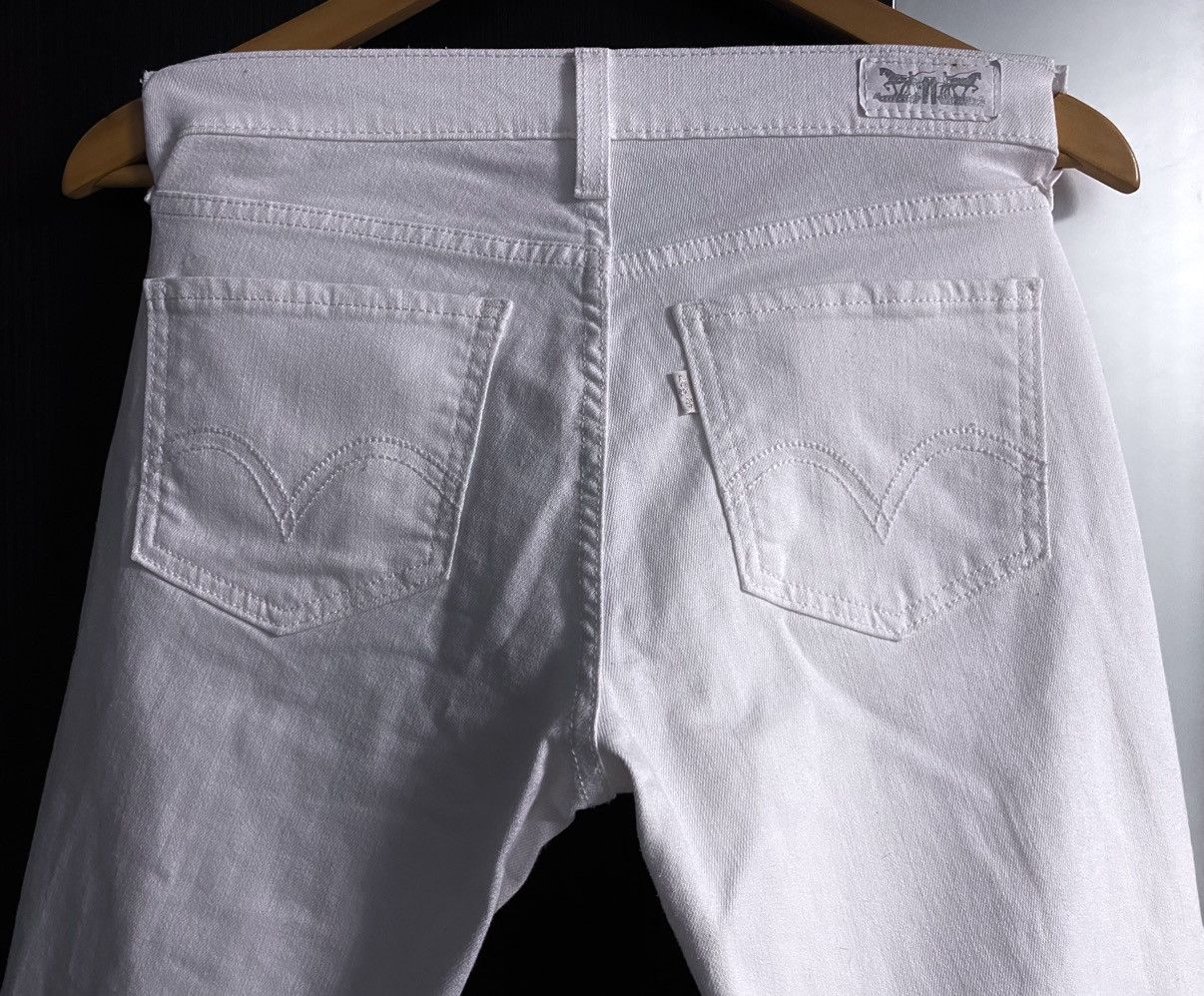 Levi's Vintage Clothing Levi’s 524 Skinny Strip Stitched Torn Distressed Jeans Denim Size 29" - 5 Thumbnail