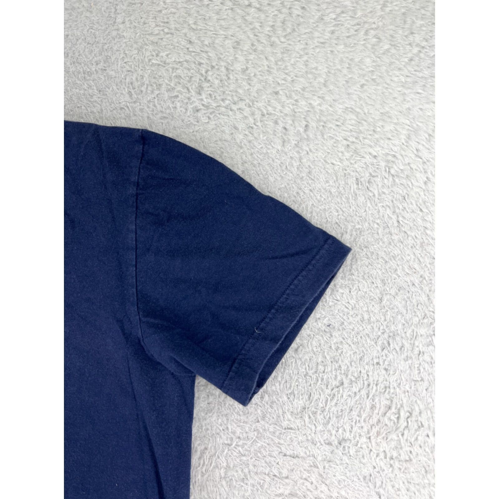 Nike Nike Shirt Men's Medium Blue Swoosh Logo Basketball Crewneck 100% Cotton Retro Logo Sports Shirt Mens Size US M / EU 48-50 / 2 - 6 Thumbnail