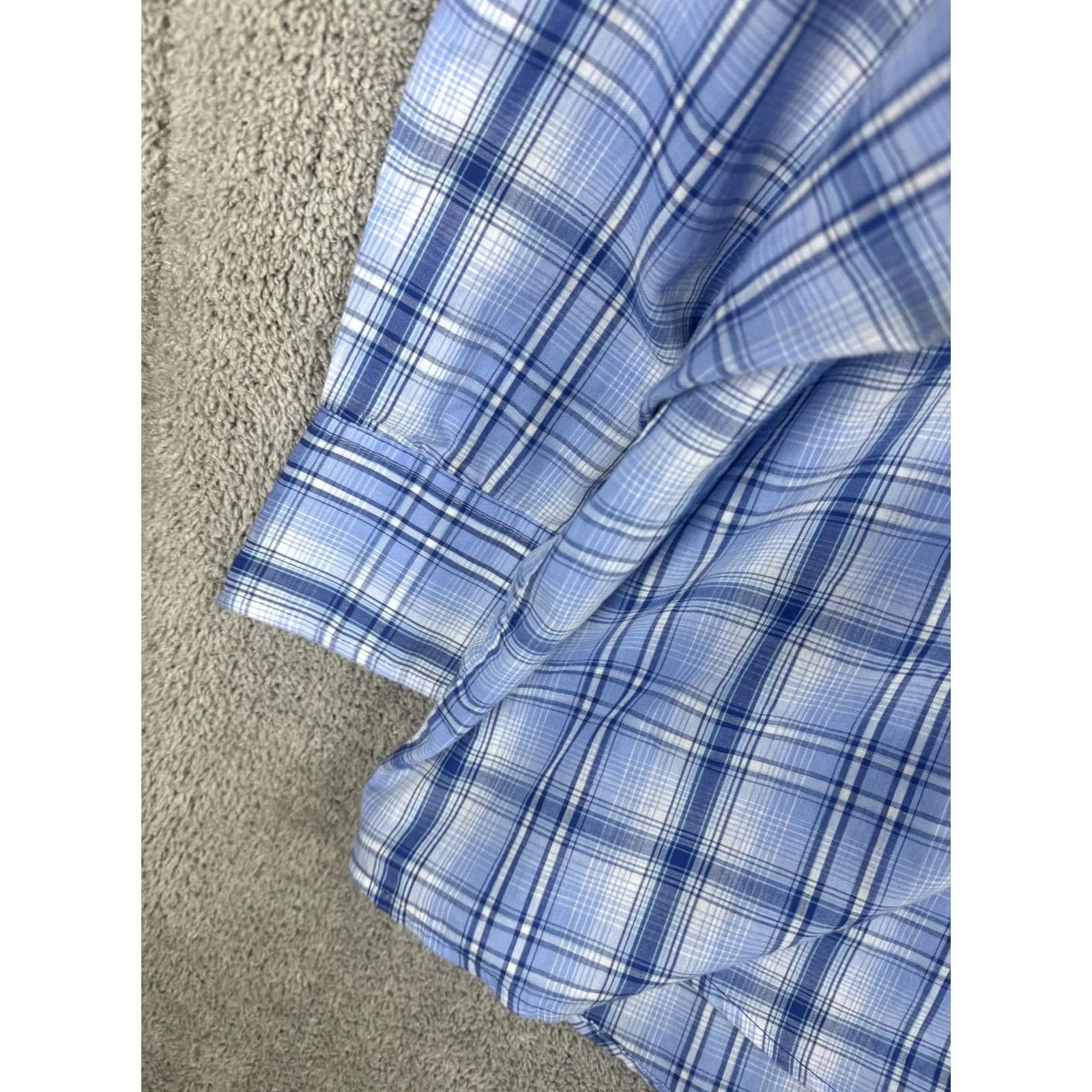 Wrangler VINTAGE Wrangler Western Shirt Mens 3XL Blue Plaid Pearl Snap Long Sleeve Cowboy Size US XXL / EU 58 / 5 - 3 Thumbnail