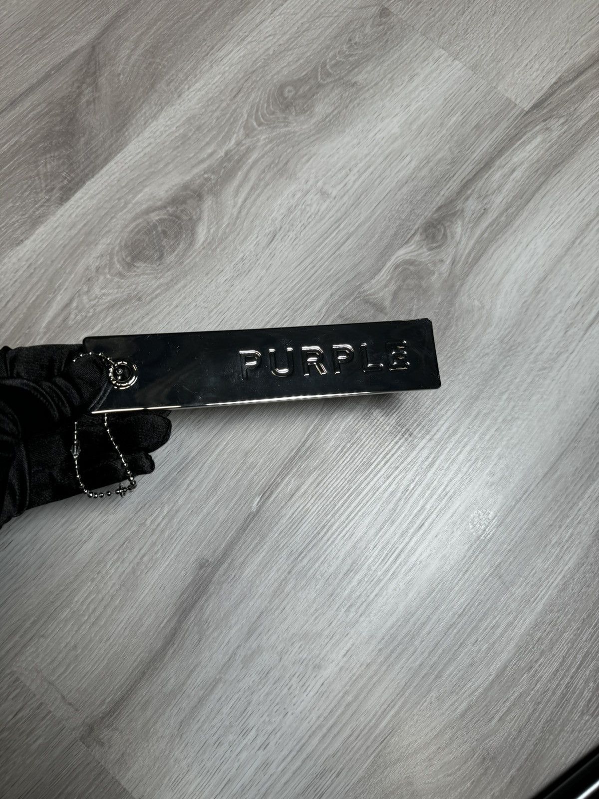 Purple Brand Silver PURPLE BRAND Metal Tag Size ONE SIZE - 1 Thumbnail
