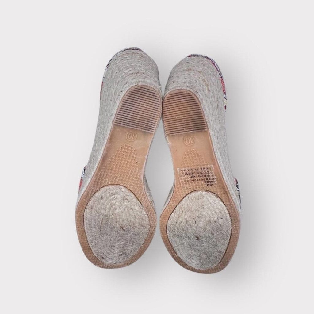 Tommy Hilfiger Tommy Hilfiger Womens 10 Espadrille Wedge High Heel Bohemian Size US 10 / IT 40 - 6 Thumbnail