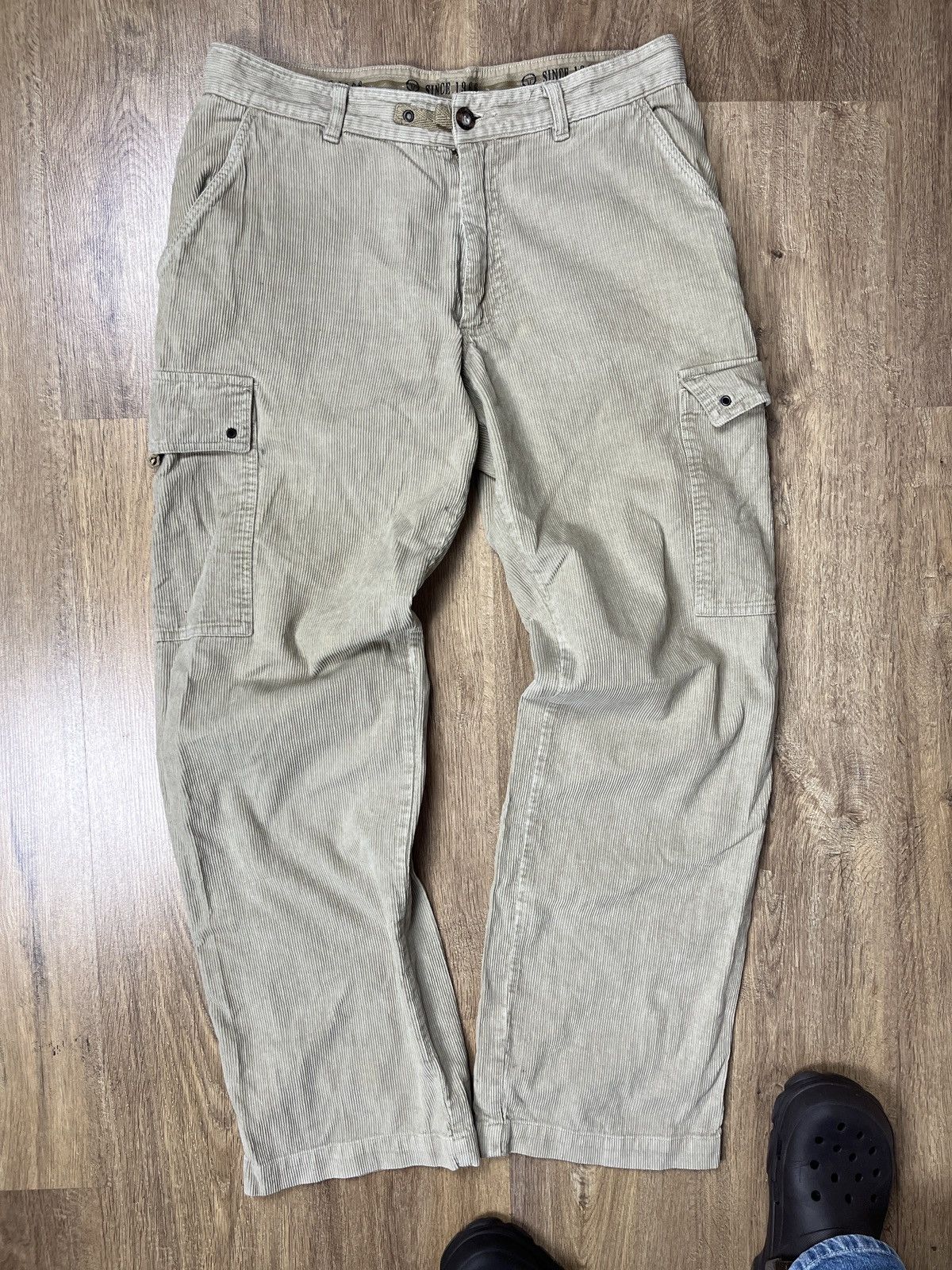 Other ➕ corduroy Sergio Tacchini 80s/90s loose pants skate y2k Size US 32 / EU 48 - 1 Thumbnail