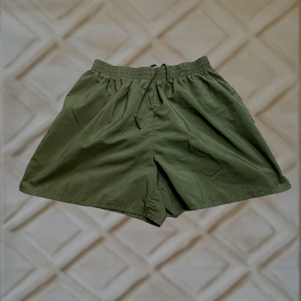 Vintage Unbranded Athletic Shorts Womens 26x5 Green Stretch Lightweight Elastic Waist Shirt? Size 26" / US 2 / IT 38 - 1 Thumbnail