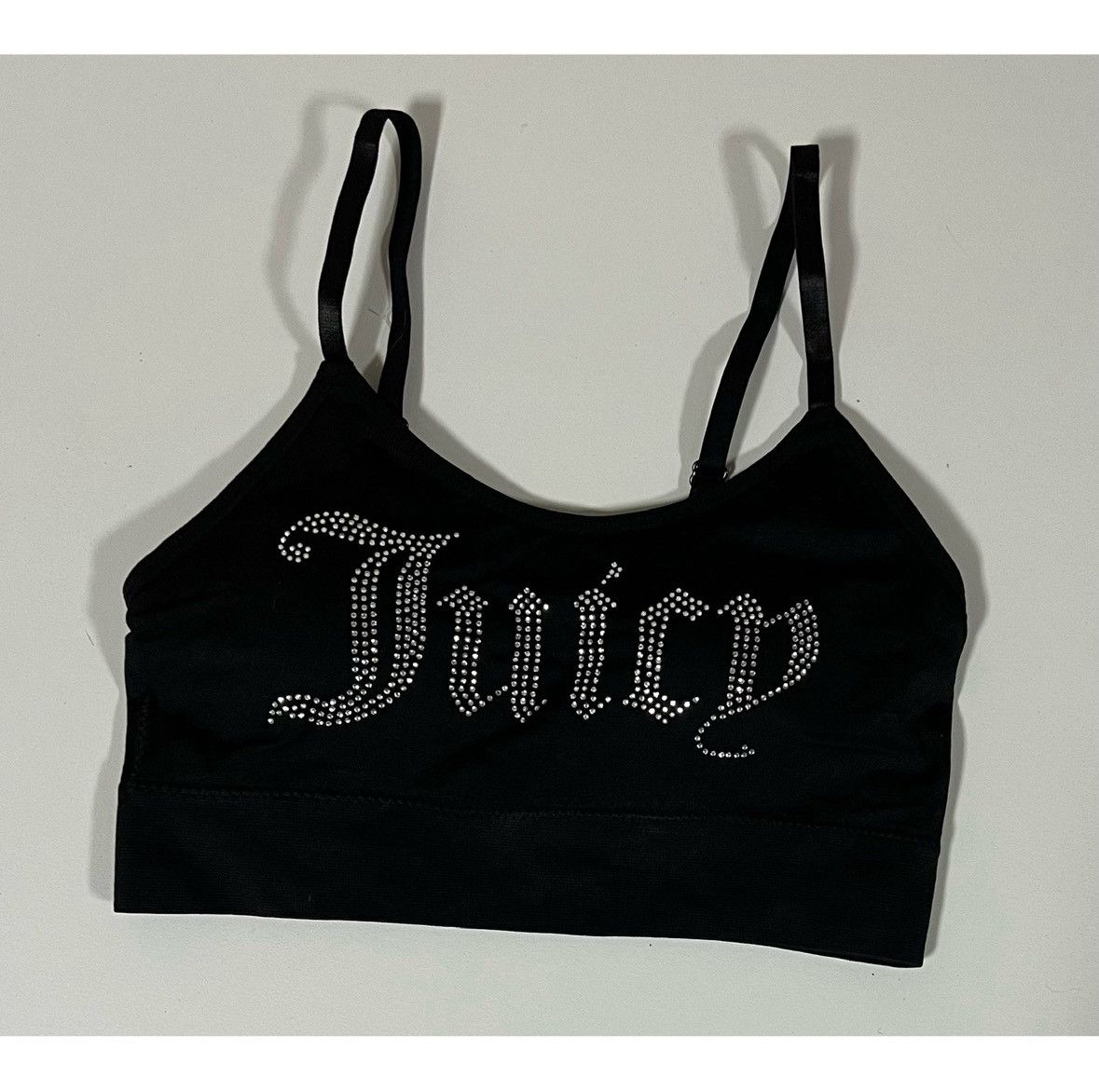 Juicy Couture Juicy Couture Diamond ‘Juicy’ Sports Bra Crop Top Size S 💎 Size S / US 4 / IT 40 - 2 Thumbnail