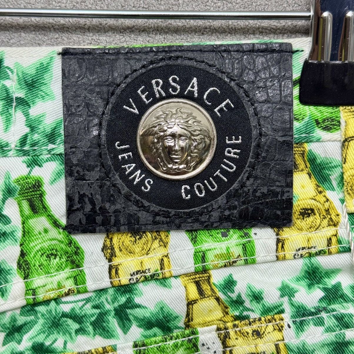 Versace × Versace Jeans Couture With Tag 1990s Versace Jeans Couture Perfume Bottle Print Size 28" / US 6 / IT 42 - 6 Thumbnail