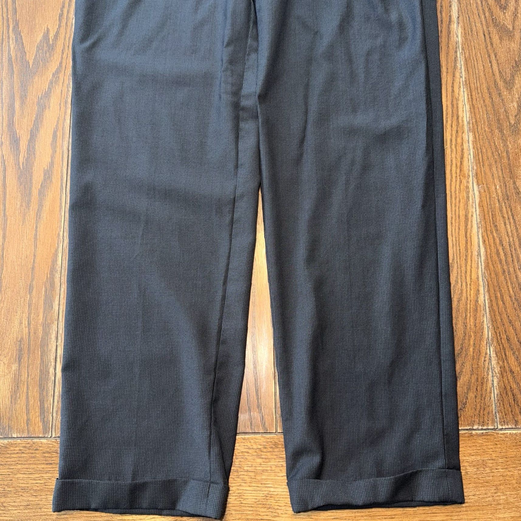 Zanella Zanella Pants Dress Bennett Pleated 37x32 Black Wool Men Regular (Italy) Mens Size US 38 / EU 54 - 2 Thumbnail