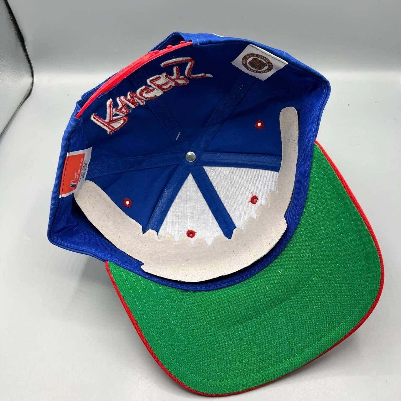 Twins Enterprise Inc. × Vintage New York Rangers Hat Men Blue Twins Enterprise NHL Snap Back Size ONE SIZE - 2 Thumbnail