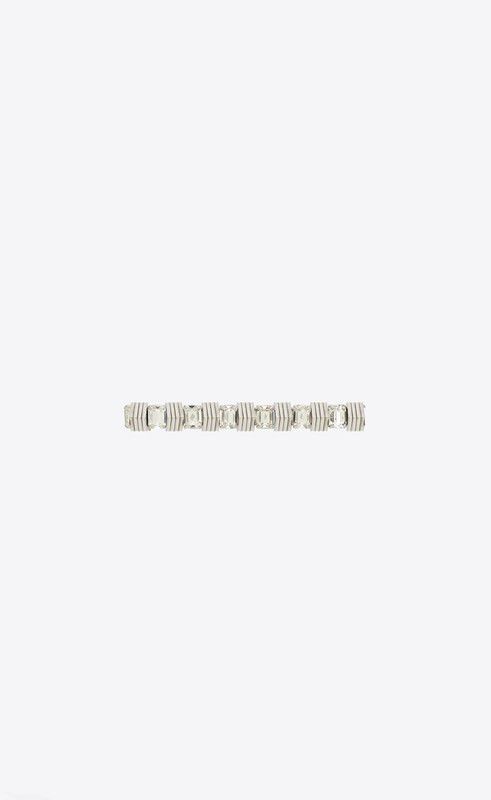Saint Laurent Paris o1la1rc1a0325 Size: OS /756771 Rhinestone Triangle Bracelet Size ONE SIZE - 1 Preview