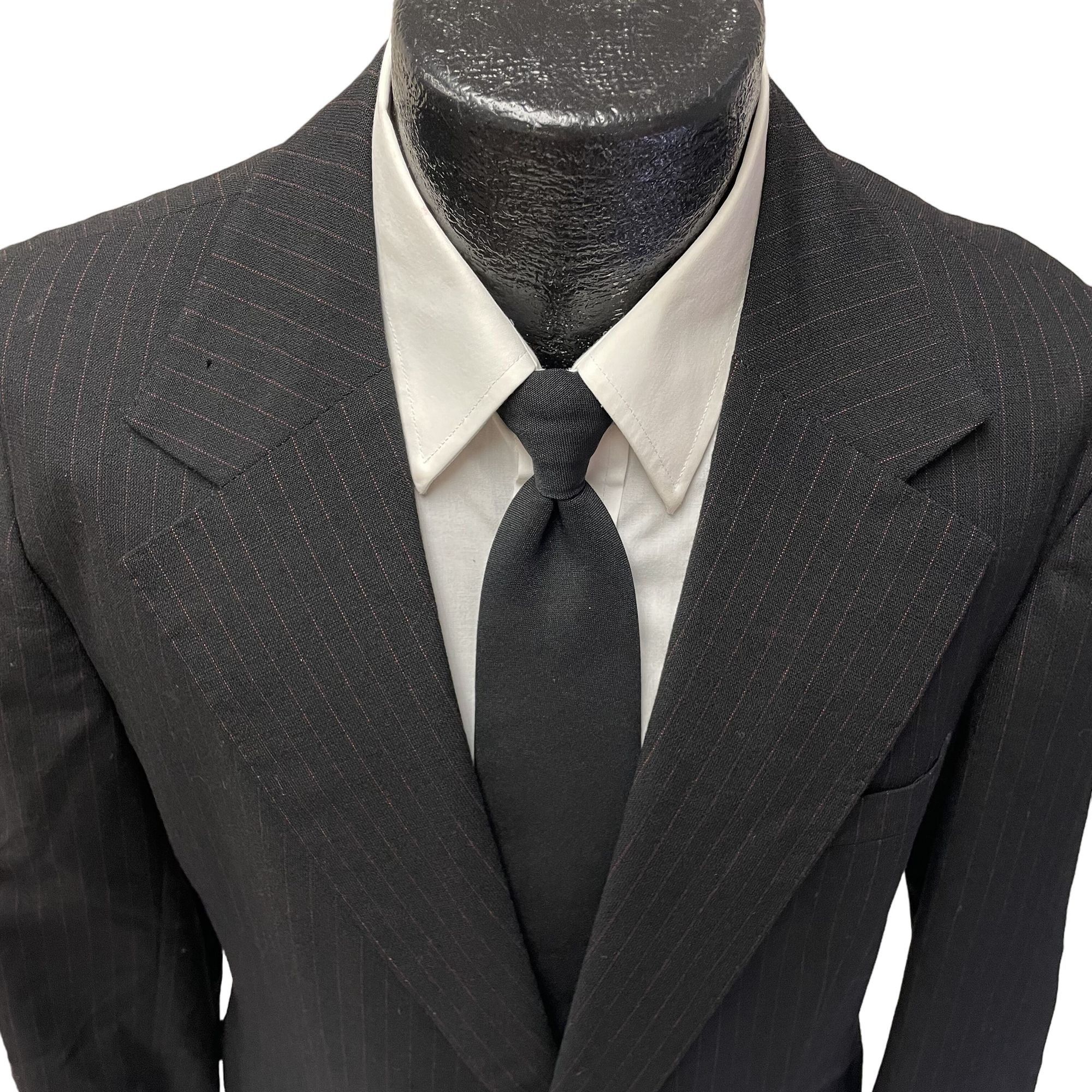Other Vtg Wilkinson of England BESPOKE Black Red Stripe Sport Coat Size 40L - 2 Thumbnail