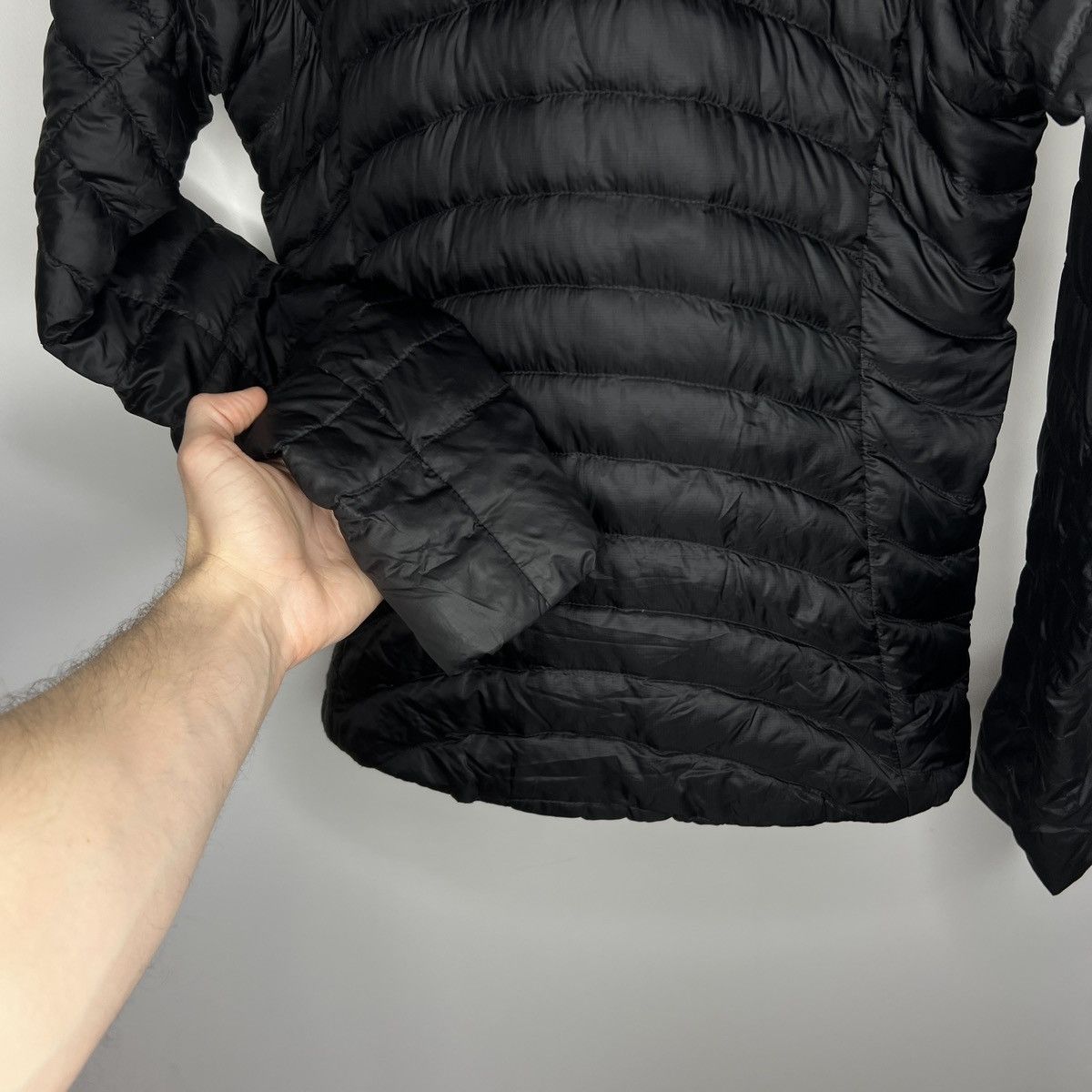The North Face × Vintage THE NORTH FACE NUPTSE 700 PRO BLACK DOWN PUFFER JACKET Size M / US 6-8 / IT 42-44 - 13 Thumbnail