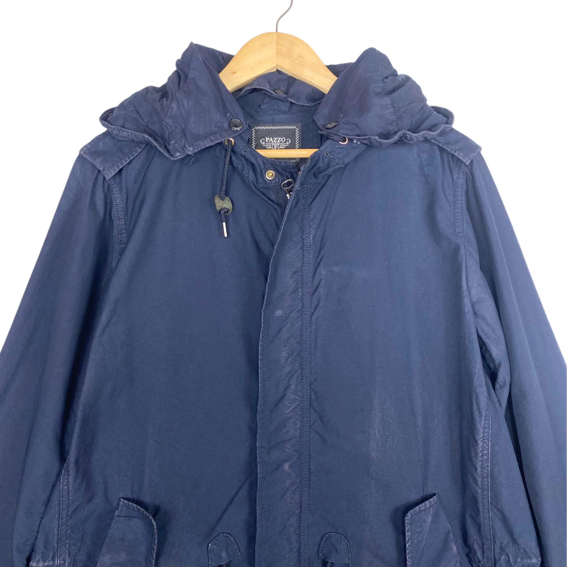 Pazzo 💥PAZZO BONDAGE FISHTAIL NAVY PARKA JACKET Size US M / EU 48-50 / 2 - 4 Thumbnail