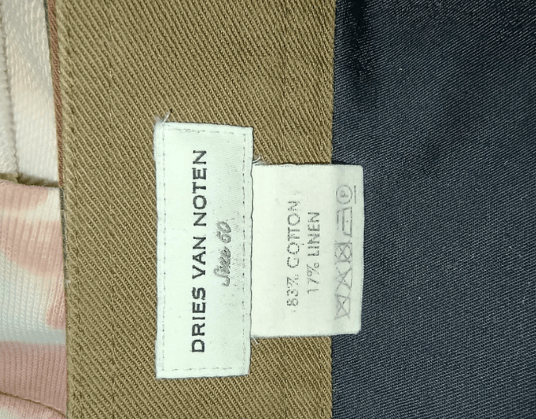 Dries Van Noten × Vintage Dries Van Noten Pants Baggy Wide Linen Jeans Denim EX0055 Size US 32 / EU 48 - 2 Thumbnail