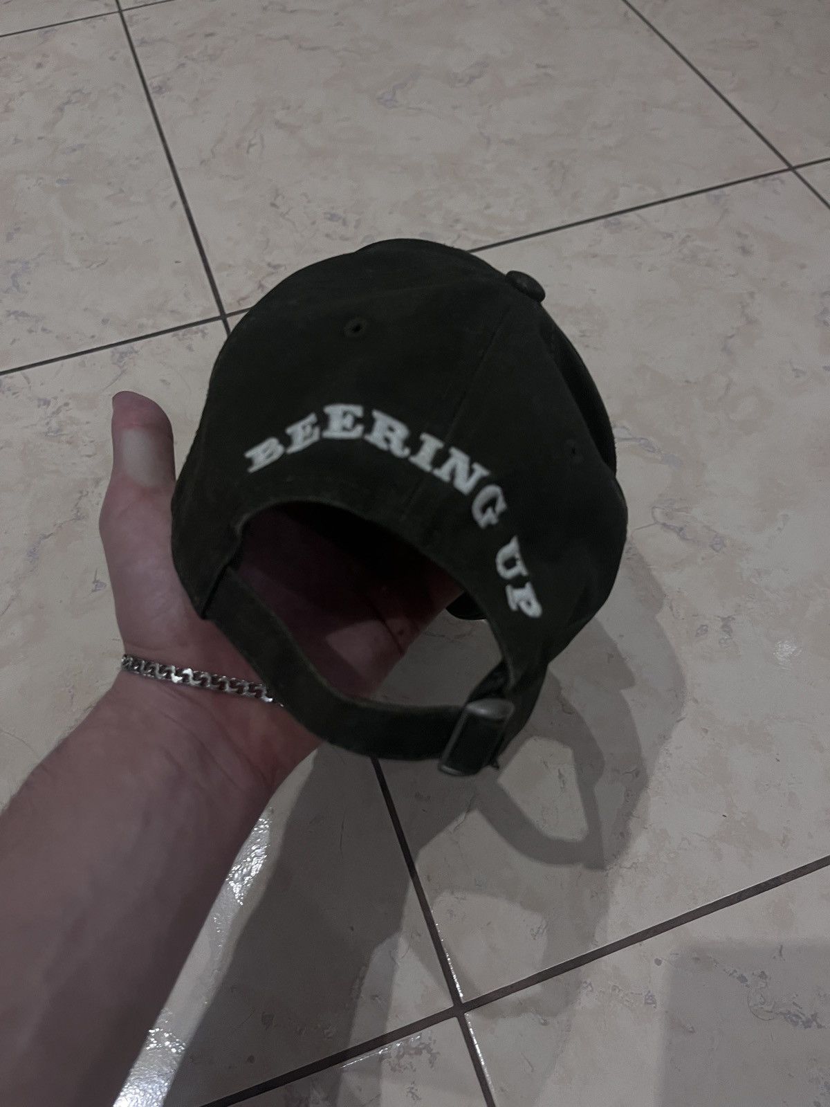 Dsquared2 Dsquared2 “Caten Bros” Dark Khaki Cap – Classic Patch, Size ONE SIZE - 5 Thumbnail