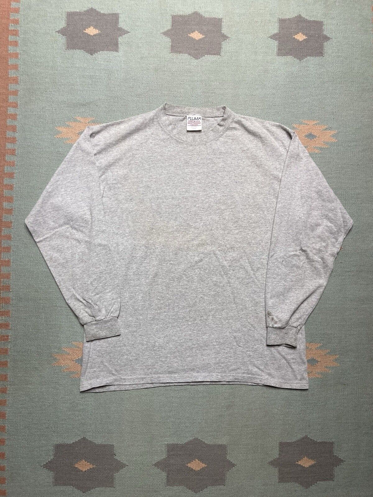 Puma × Vintage VTG t shirt blank heather gray plain Pluma made in USA large Size US L / EU 52-54 / 3 - 1 Thumbnail