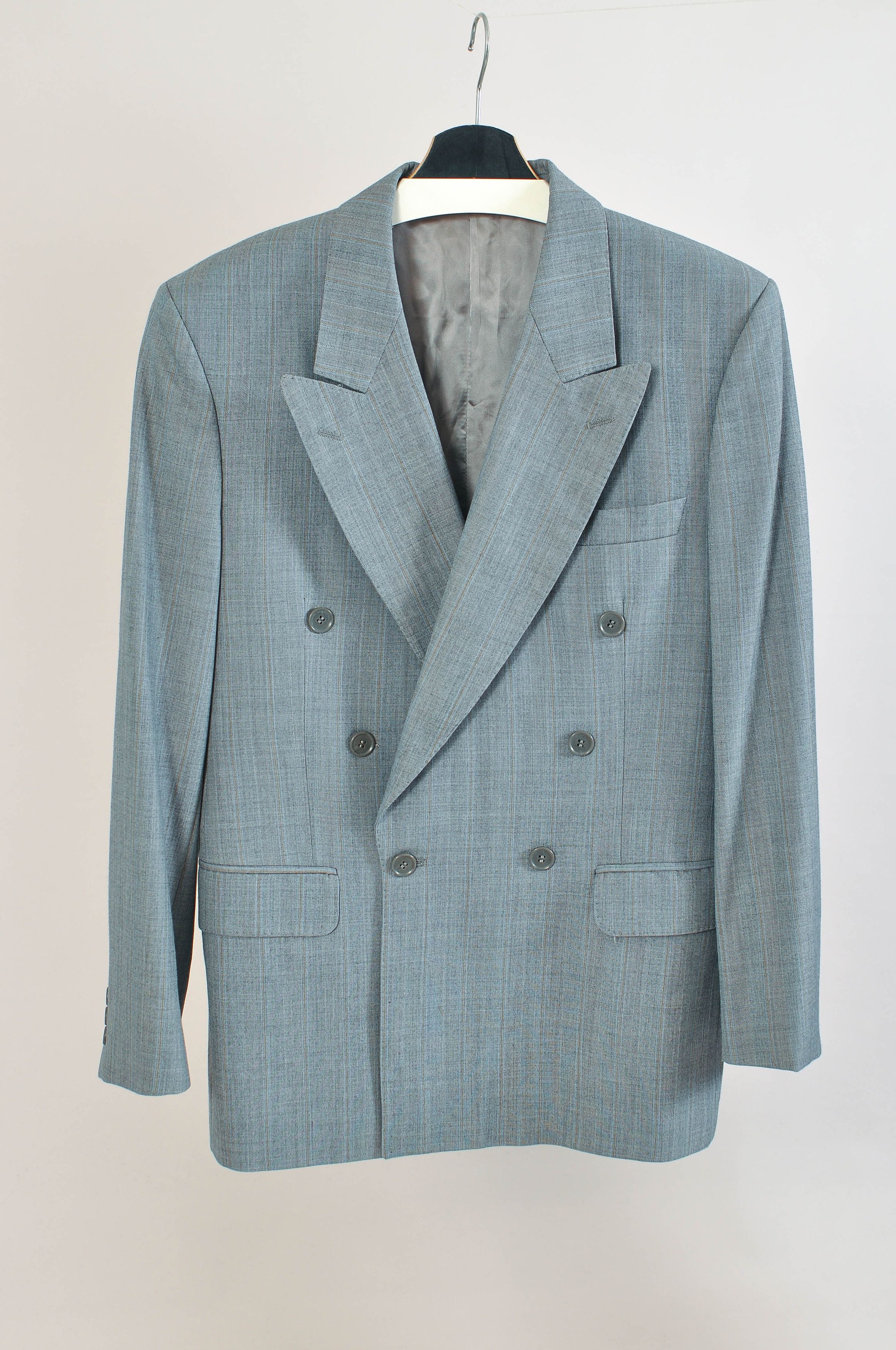 Oscar Jacobson Vintage 80s Oscar Jacobson Double Breasted Suit Size 38R - 7 Thumbnail