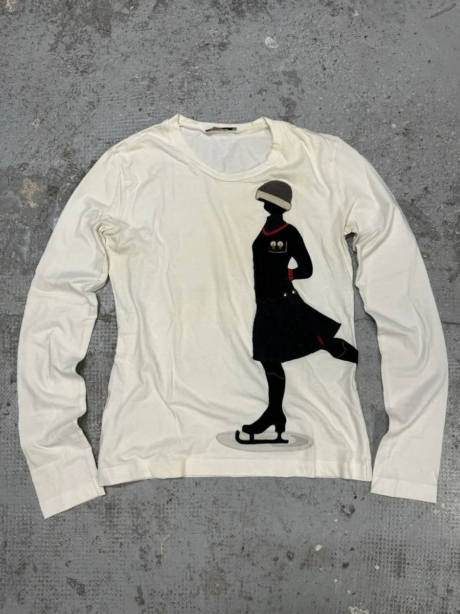 Prada AW2004 Prada Linea Rossa Women White Longsleeves Size M / US 6-8 / IT 42-44 - 1 Thumbnail
