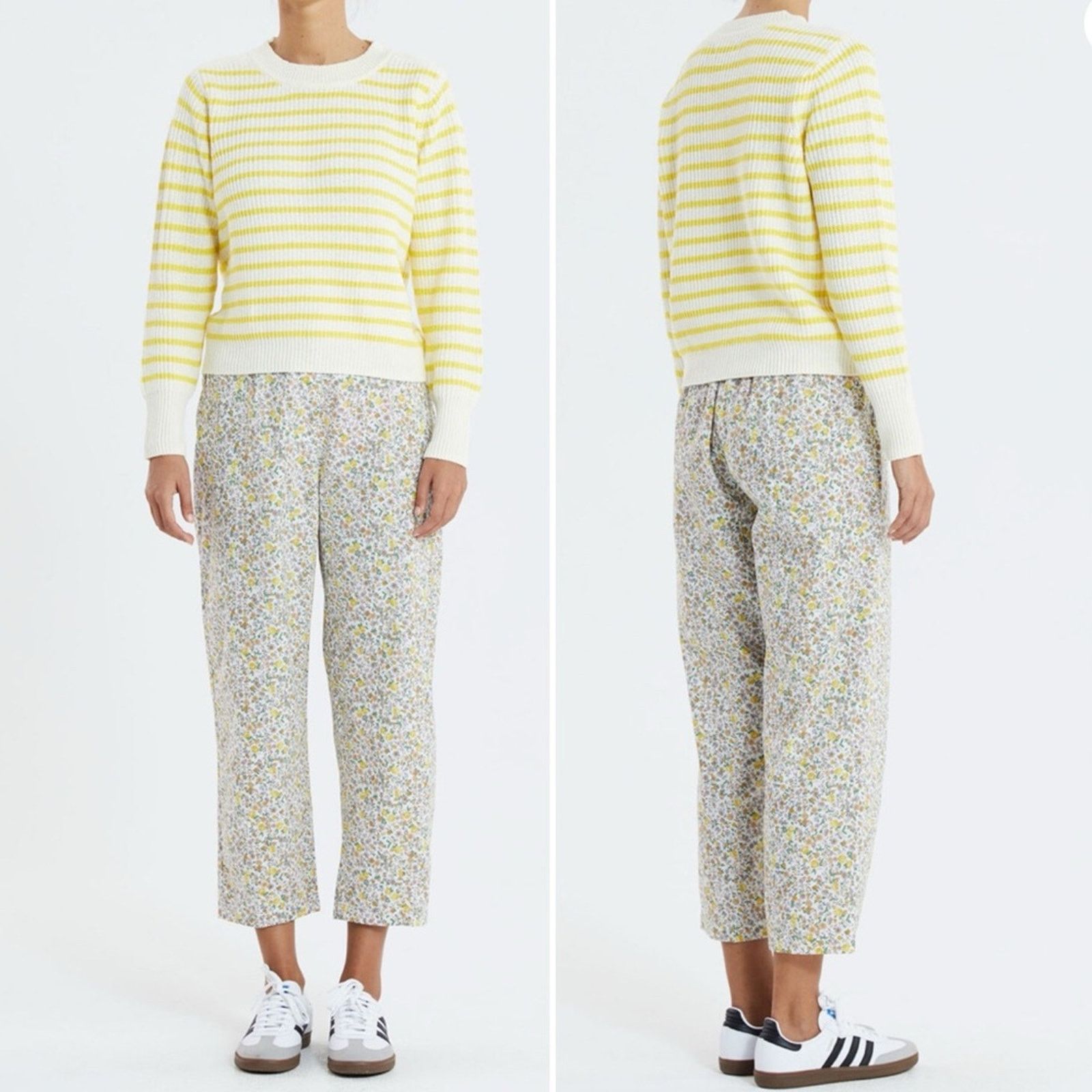 Engineered Garments Lollys Laundry Garmentory Maisie Yellow Cotton Floral Pant L Size 34" / US 12 / IT 48 - 2 Thumbnail